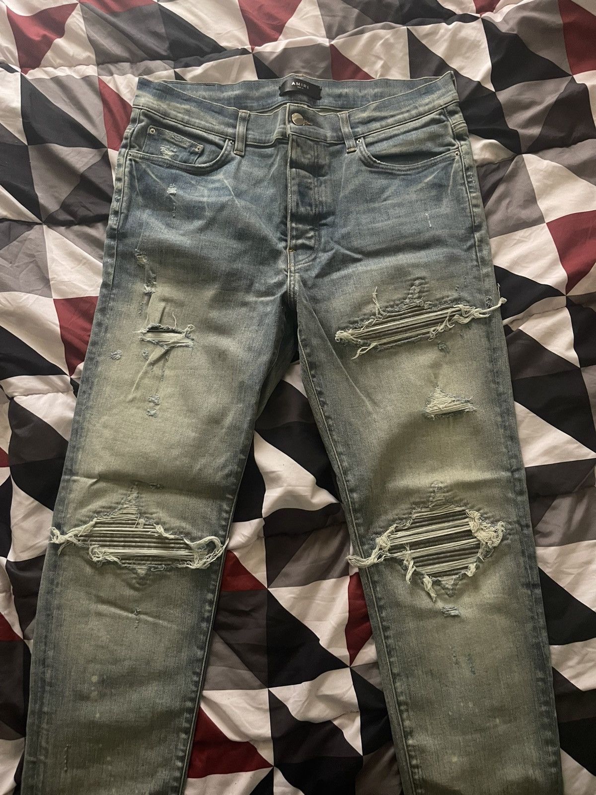 Amiri Amiri Blue Denim Silver Patch Size US 36 / EU 52 - 4 Thumbnail