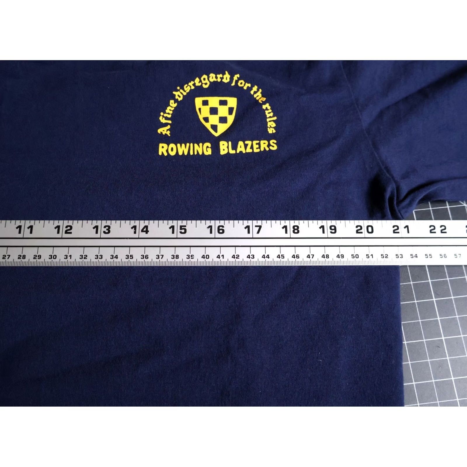 Rowing Blazers Rowing Blazers x Target T-Shirt Men Medium Dark Blue Disregard Rules Slogan Graphic Print Short Sleeve Crew Neck Cotton Size US M / EU 48-50 / 2 - 5 Thumbnail