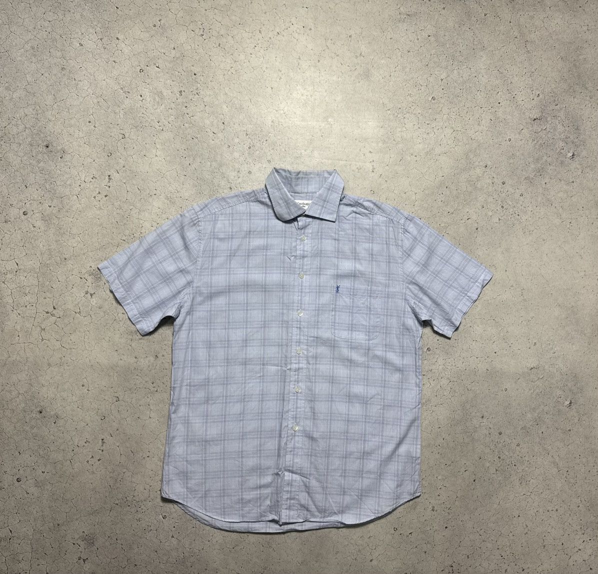 Yves Saint Laurent Yves Saint Laurent YSL Short Sleeve Button Up Shirt Size US L / EU 52-54 / 3 - 1 Thumbnail