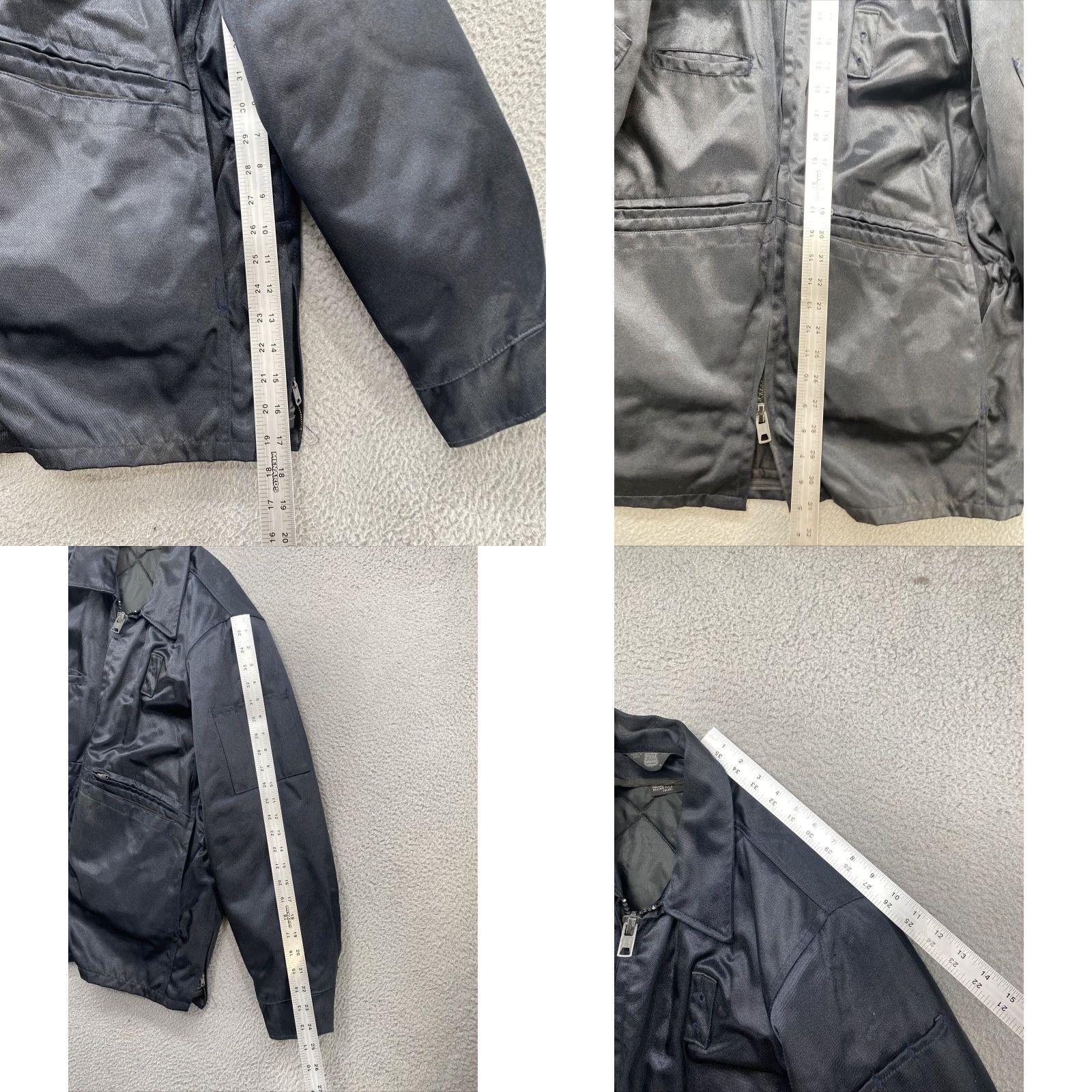 Vintage Public Safety Apparel Thinsulate Bomber Jacket Navy Blue 44R Men Short Jacket Windproof Zipper Pockets Size US S / EU 44-46 / 1 - 8 Thumbnail
