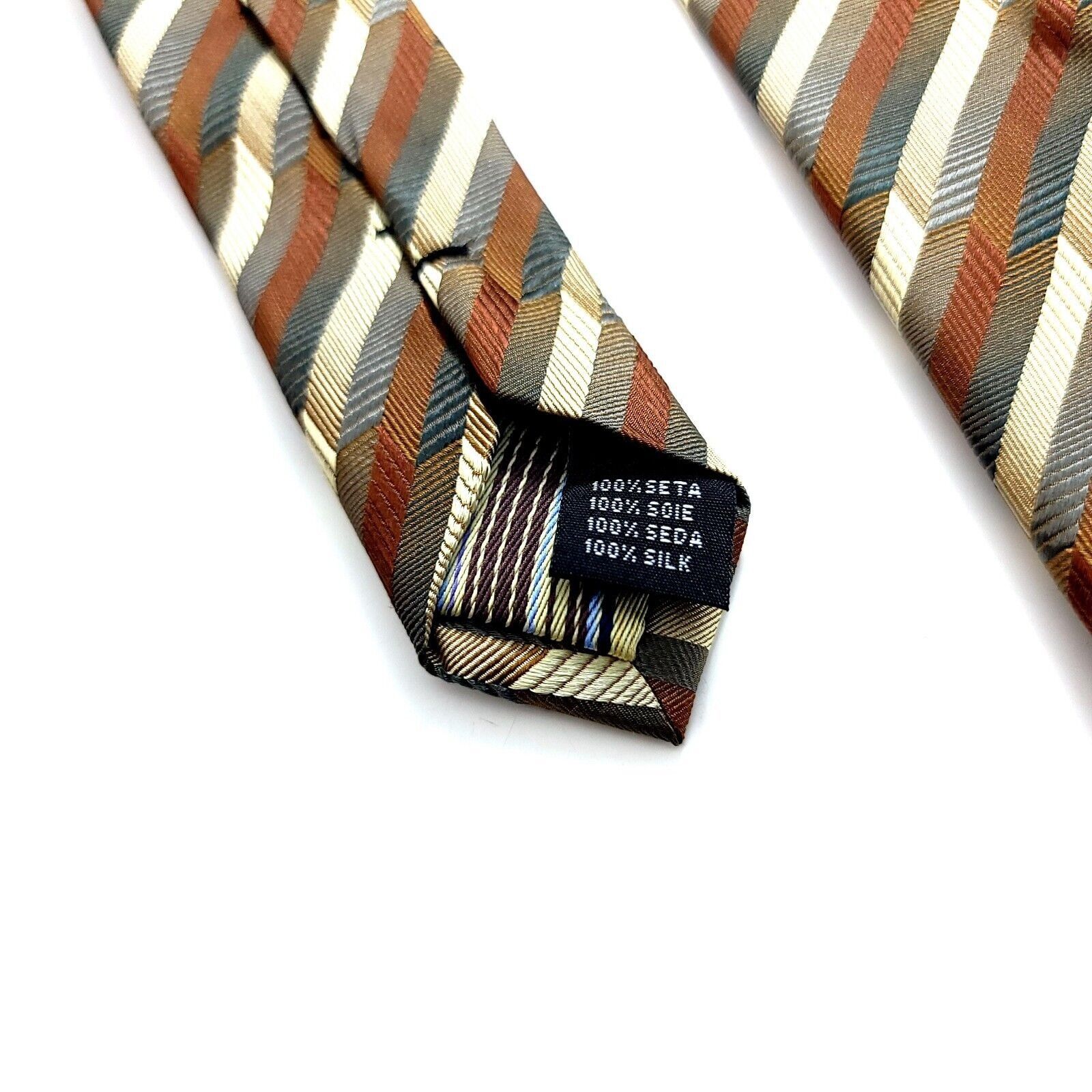 Alexander Julian American Modern Alexander Julian Green Brown Gold Woven Stri Size ONE SIZE - 4 Thumbnail