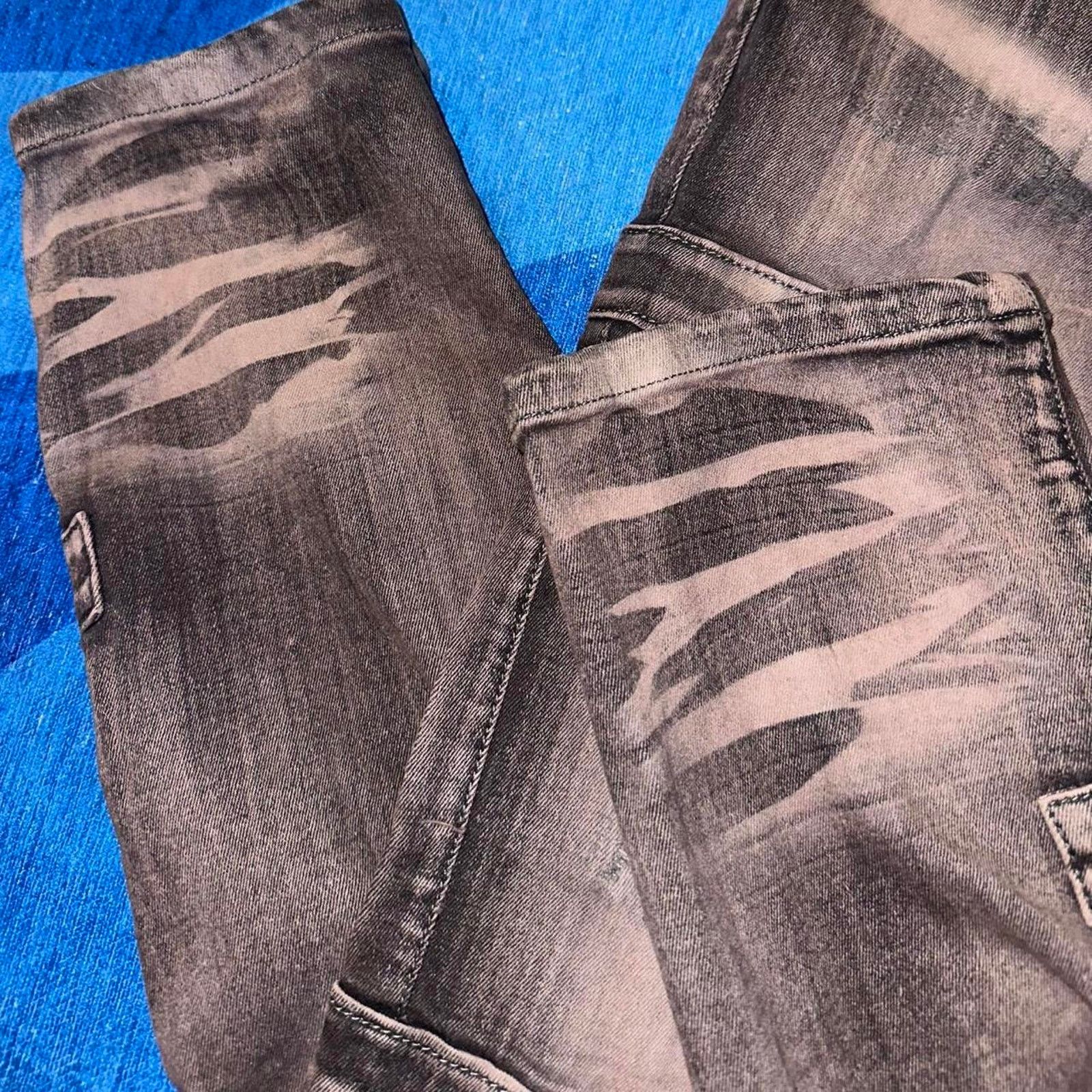 Other Legendary Status Distressed Bleach Wash Cargo Jeans Size US 30 / EU 46 - 6 Thumbnail