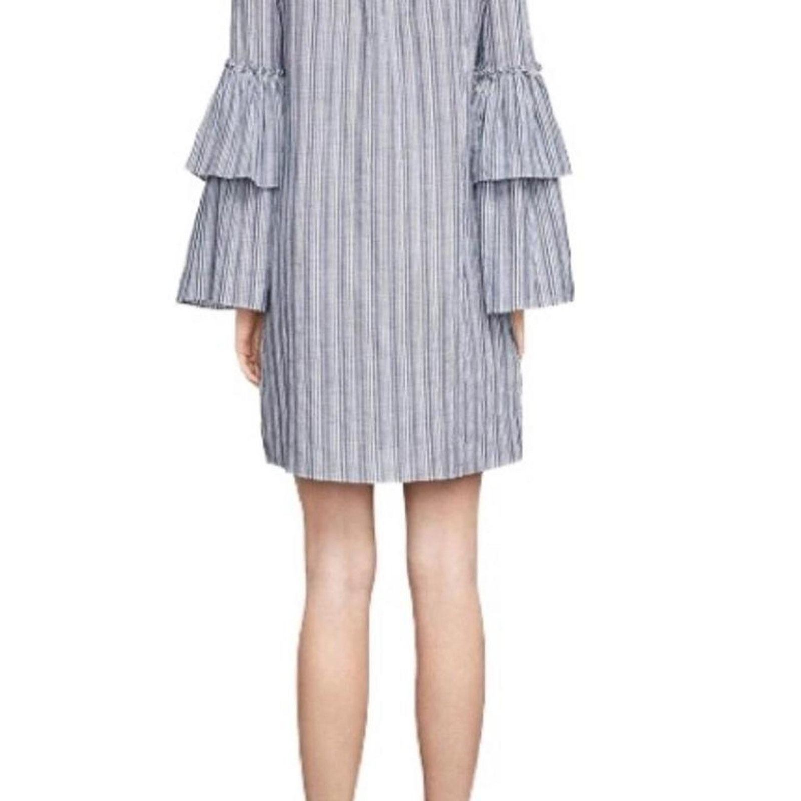 Bcbgmaxazria BCBG- Mini dress - blue and white stripes Size XS / US 0-2 / IT 36-38 - 3 Thumbnail