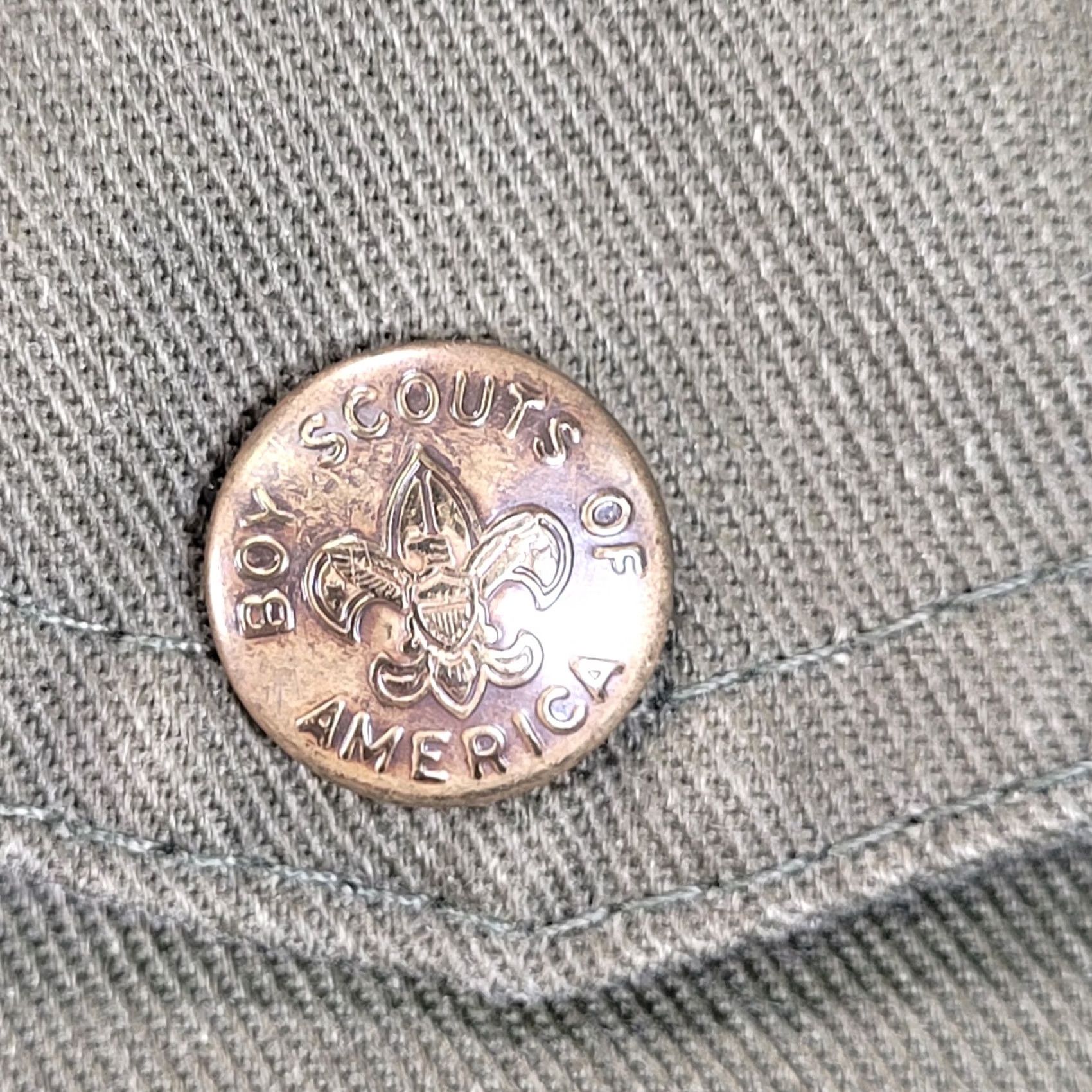 Vintage VINTAGE Boy Scouts of America BSA Mens Olive Green Canvas Uniform Shorts Size 40 Size US 40 / EU 56 - 4 Thumbnail