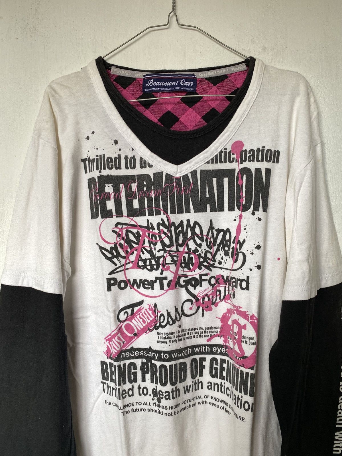 Hysteric Glamour × If Six Was Nine × Japanese Brand Beaumont Carr Poem Double Layer Longsleeve Size US L / EU 52-54 / 3 - 3 Thumbnail