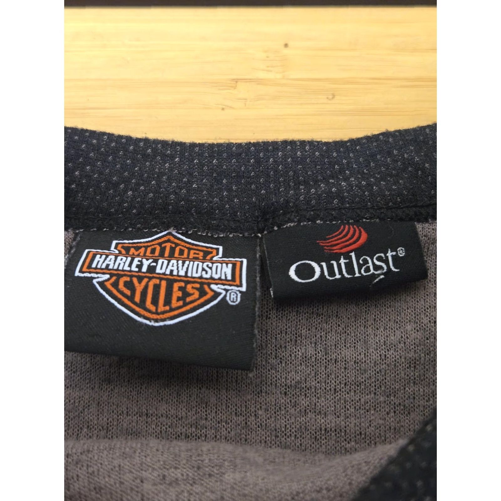 Harley Davidson Harley-Davidson Shirt Mens 2XL Long Sleeve Outlast Thermal Made in USA Black Motorcycle Size US XXL / EU 58 / 5 - 5 Thumbnail