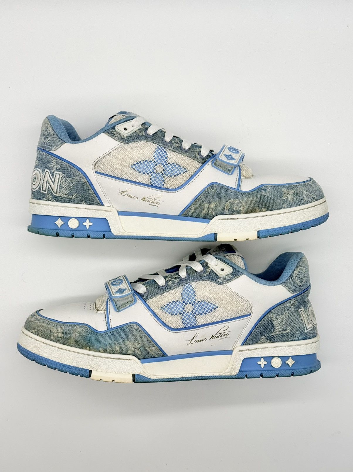 Louis Vuitton Size 12 - Louis Vuitton Trainer Blue Strap Size US 12 / EU 45 - 2 Thumbnail