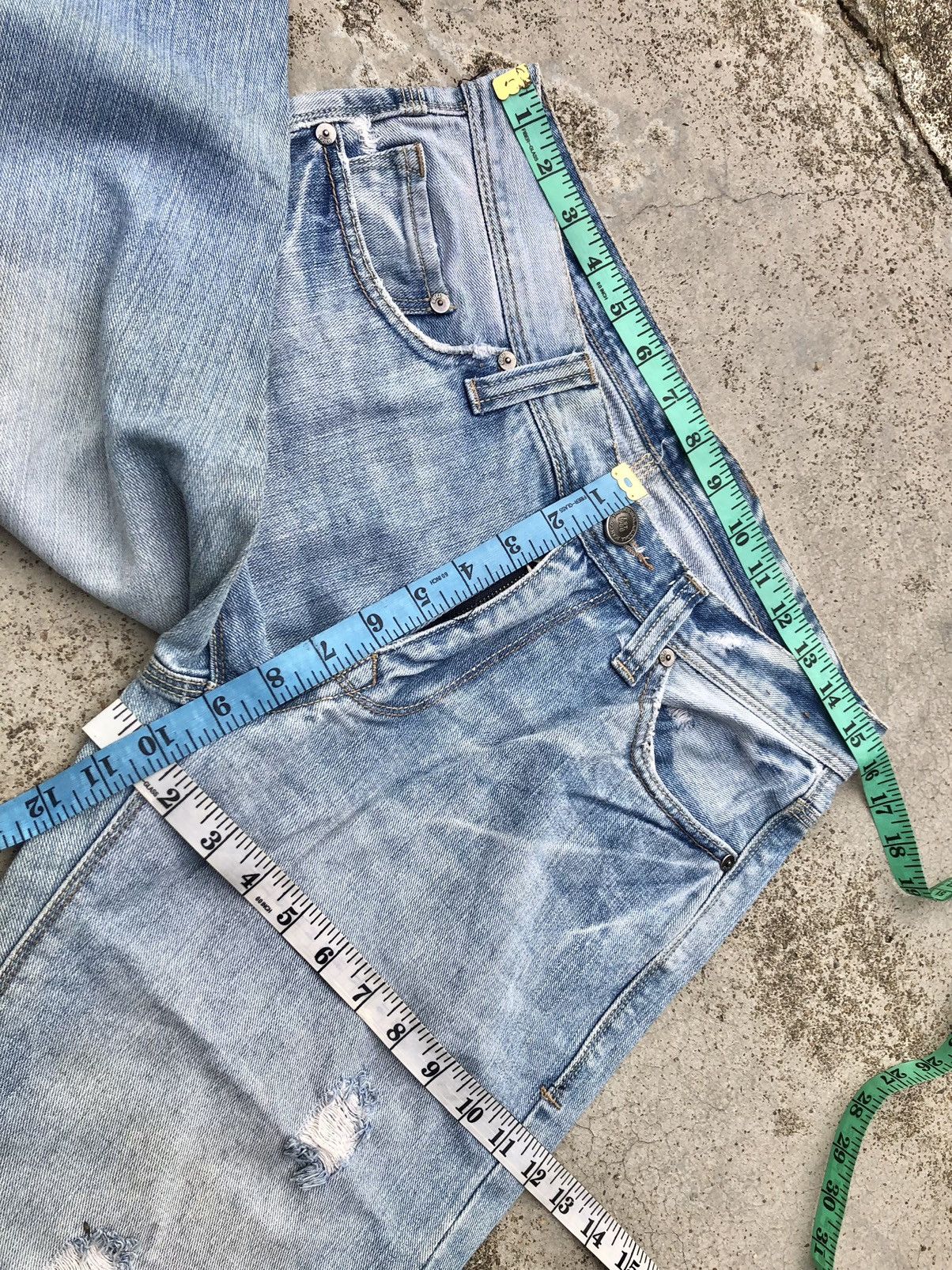 Vintage DISTRESSED DENIM BY ARIZONA JEANS Size US 30 / EU 46 - 7 Thumbnail