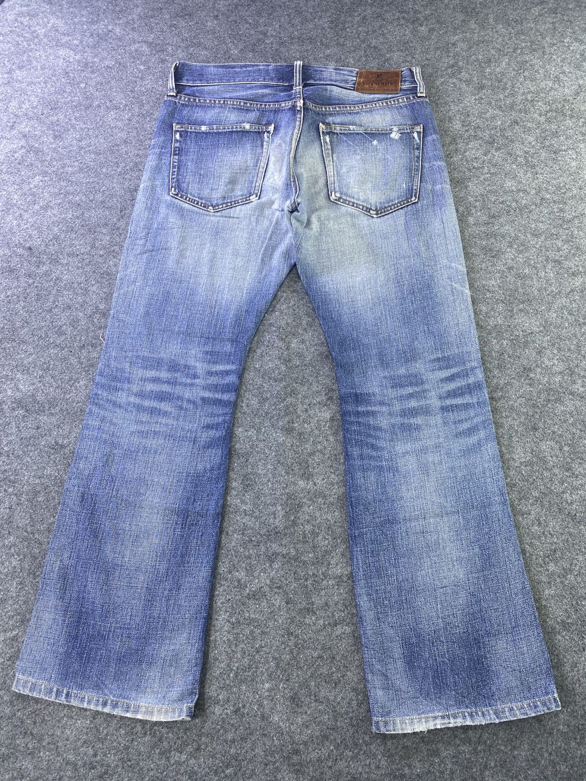 Japanese Brand × Jean Back Number Distressed Blue Wash Jeans - J936 Size US 32 / EU 48 - 4 Thumbnail