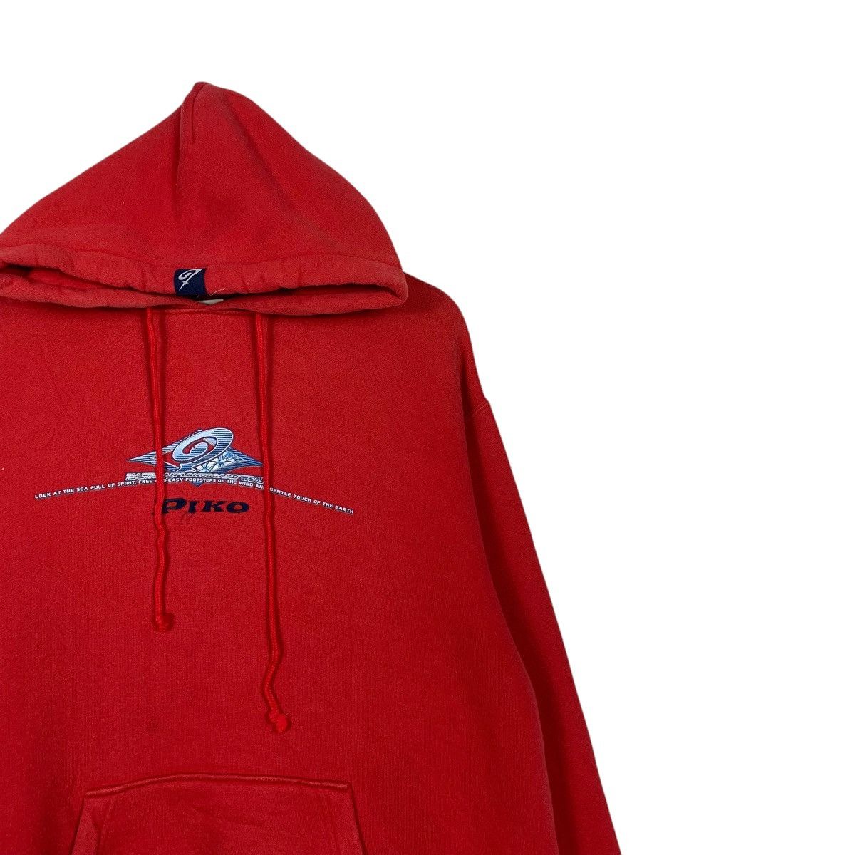 Japanese Brand Piko Hawaian Red Pullover Hoodie Size US L / EU 52-54 / 3 - 5 Thumbnail