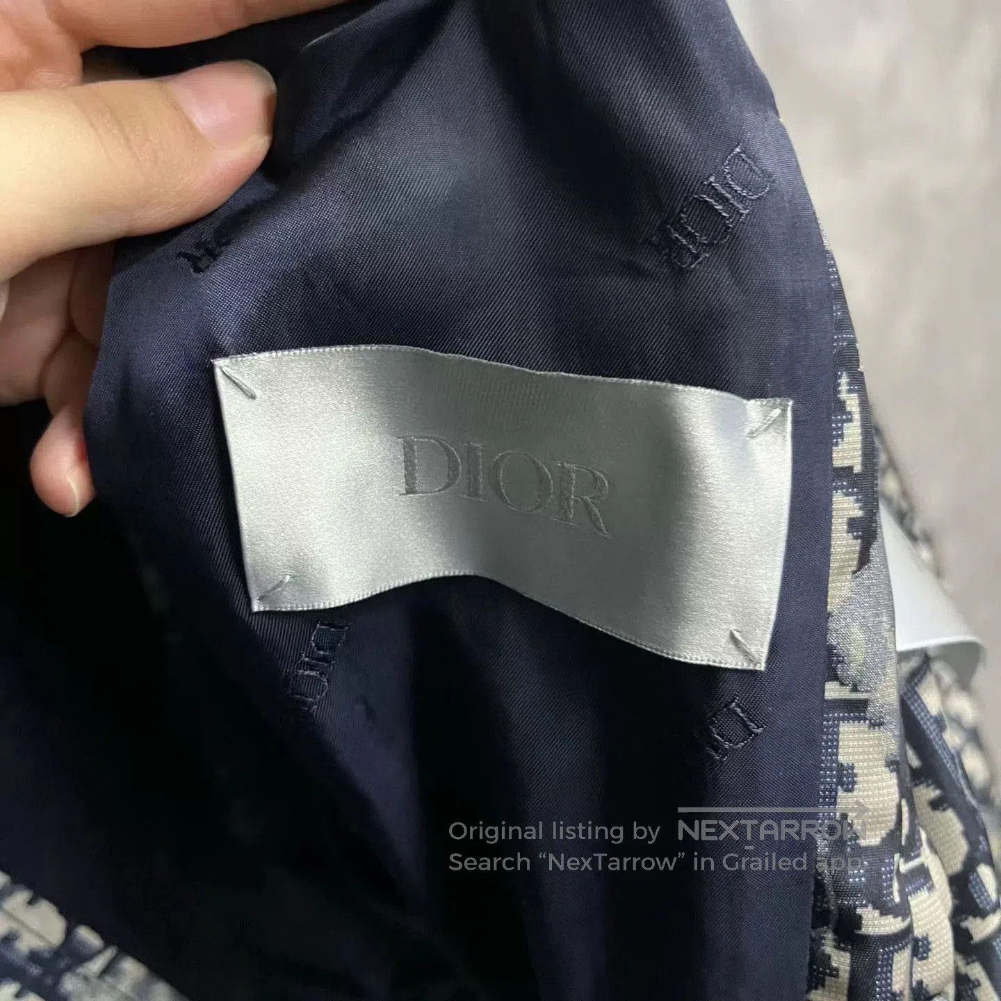 Dior Dior Blue Monogram Zip Long Jacket. Size US M / EU 48-50 / 2 - 2 Thumbnail