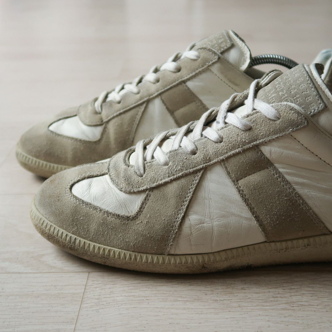 Maison Margiela Maison Margiela White German Army Trainer Shoes Size US 9 / EU 42 - 3 Thumbnail