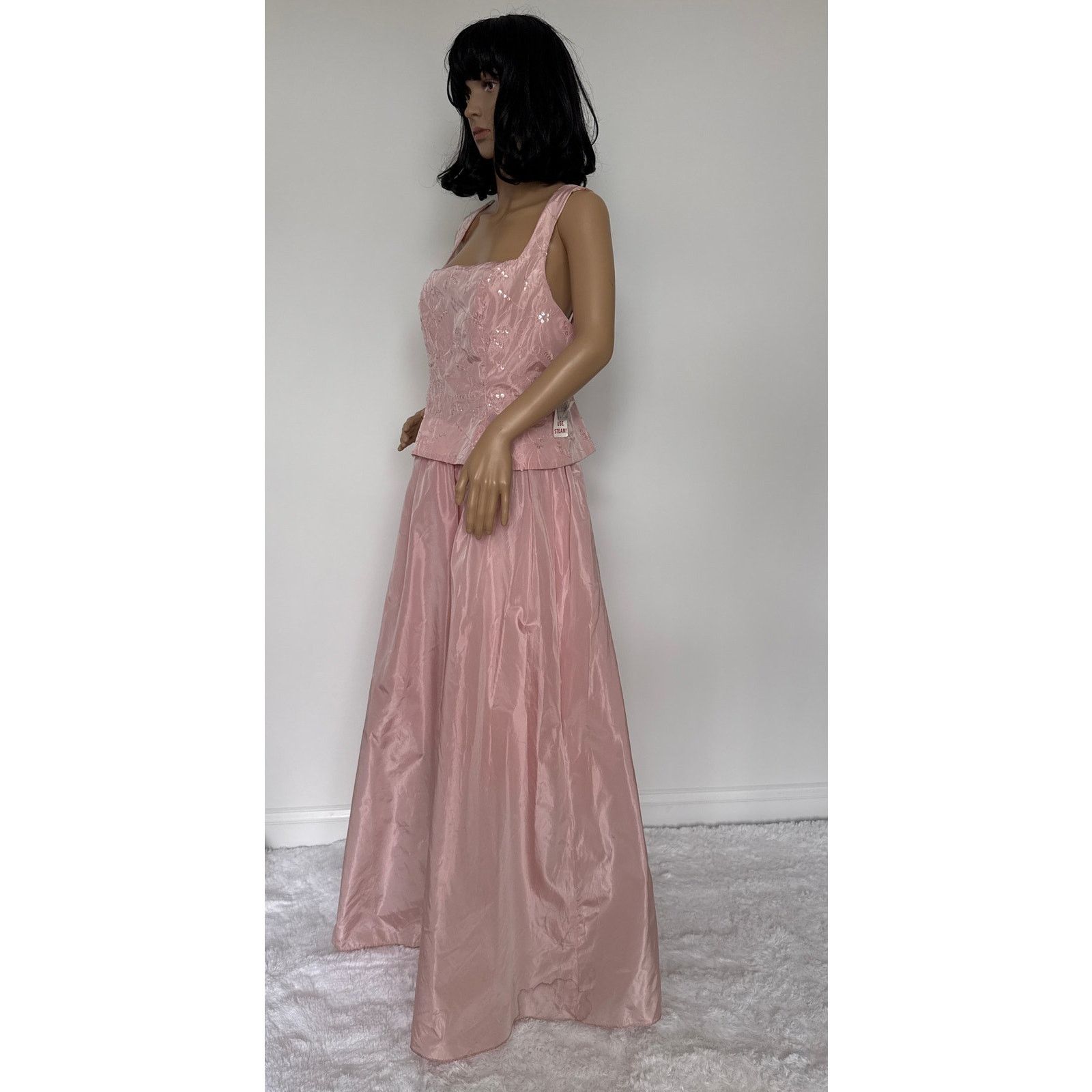 NWT Y2K Zum Zum pink sequin JCPenney Prom Dress USA large