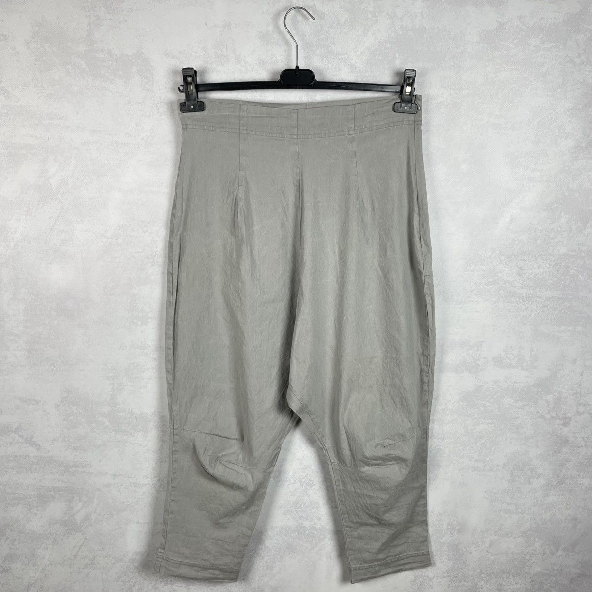 Rundholz Rundholz Black Label Linen Low Crotch Harem Cropped Pants Size 28" / US 6 / IT 42 - 1 Thumbnail