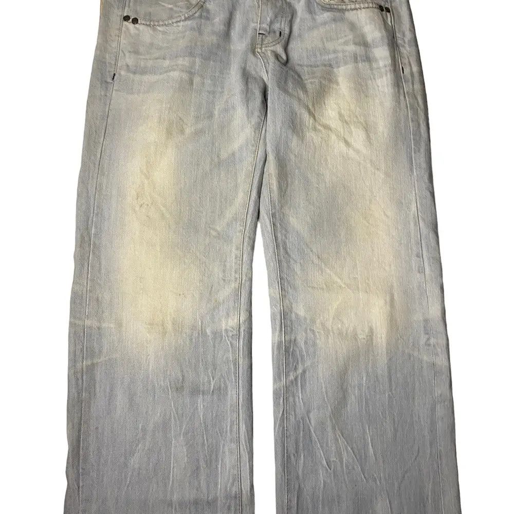 Vintage 2000's Blue Starnik Flared Mudwash StraightCut Jeans Size US 31 - 3 Thumbnail
