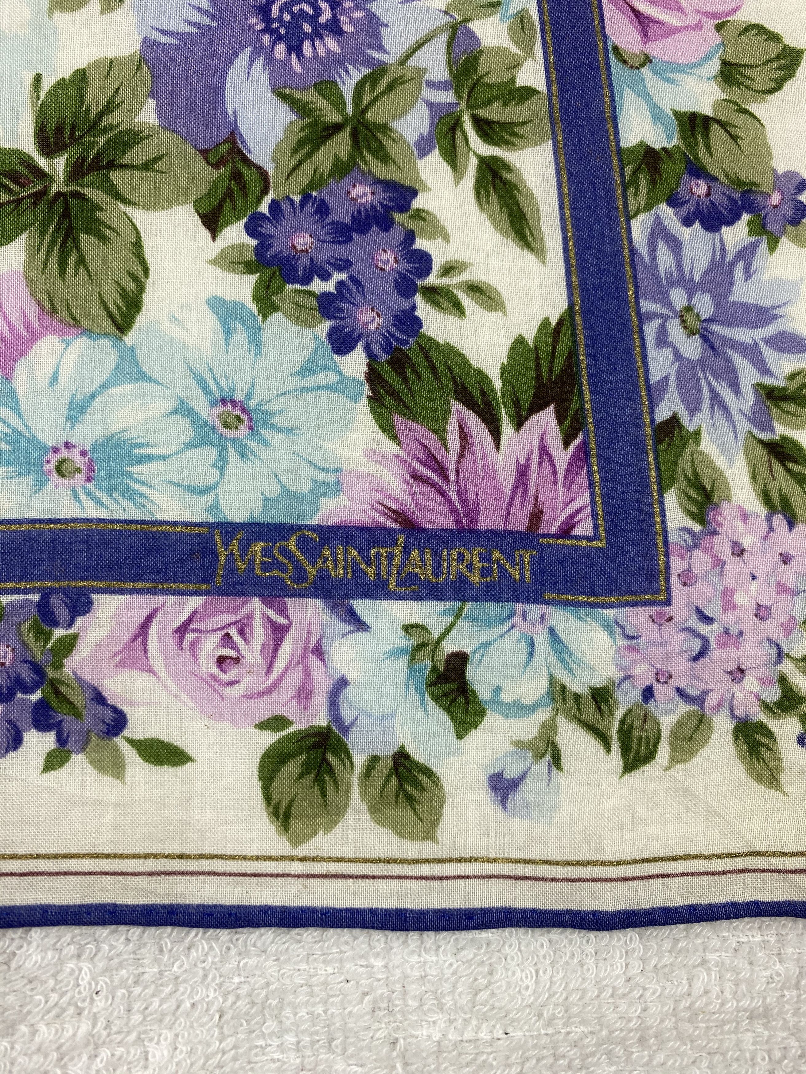 Yves Saint Laurent Yves Saint Laurent Handkerchief / Bandana / Neckerchief Size ONE SIZE - 5 Thumbnail