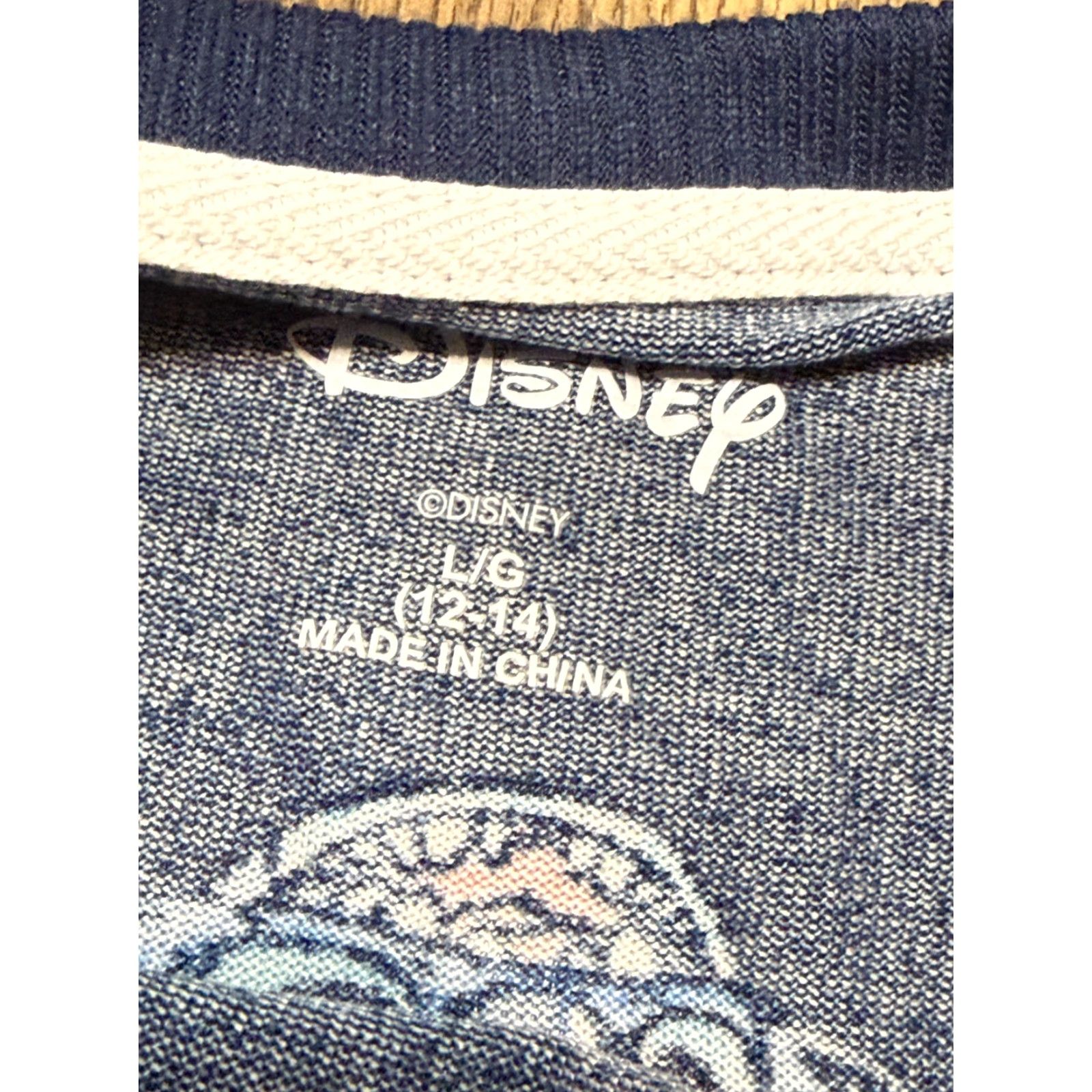 Disney Disney Shirt Womens Large Blue White Pink Long Sleeve Stitch Print Shirt Size L / US 10 / IT 46 - 5 Thumbnail