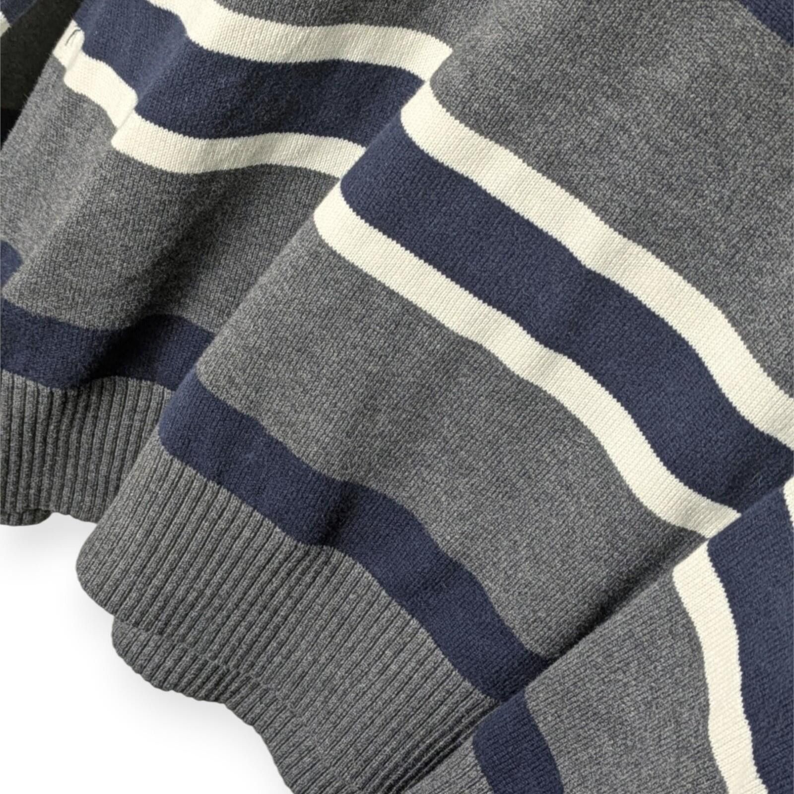 Tommy Hilfiger Tommy Hilfiger Men's Striped V-Neck Sweater - L - Cotton Size US L / EU 52-54 / 3 - 6 Thumbnail