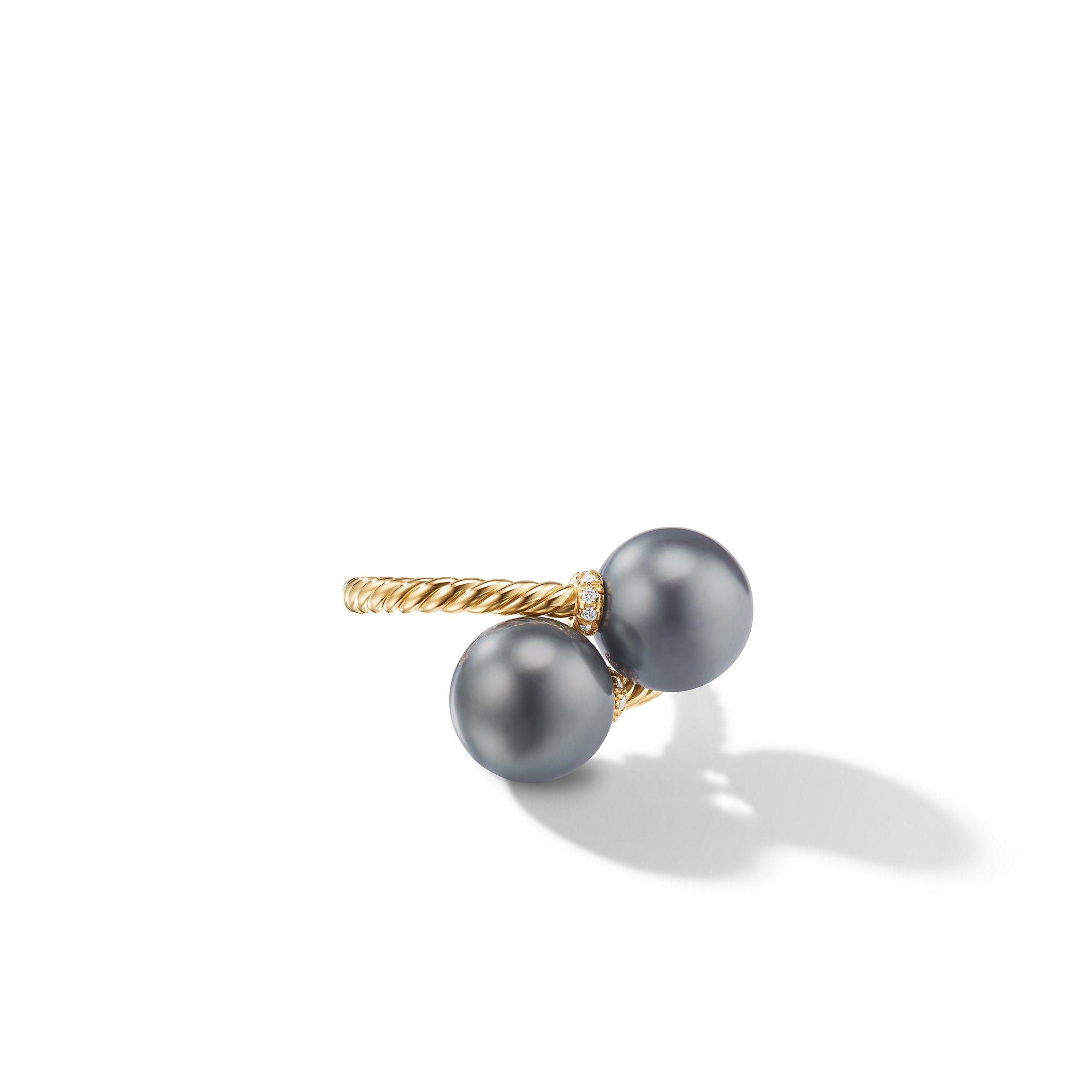 David Yurman o1w1db10325 R12818D Ring Diamonds & Grey Pearls in 18K Gold Size ONE SIZE - 1 Preview