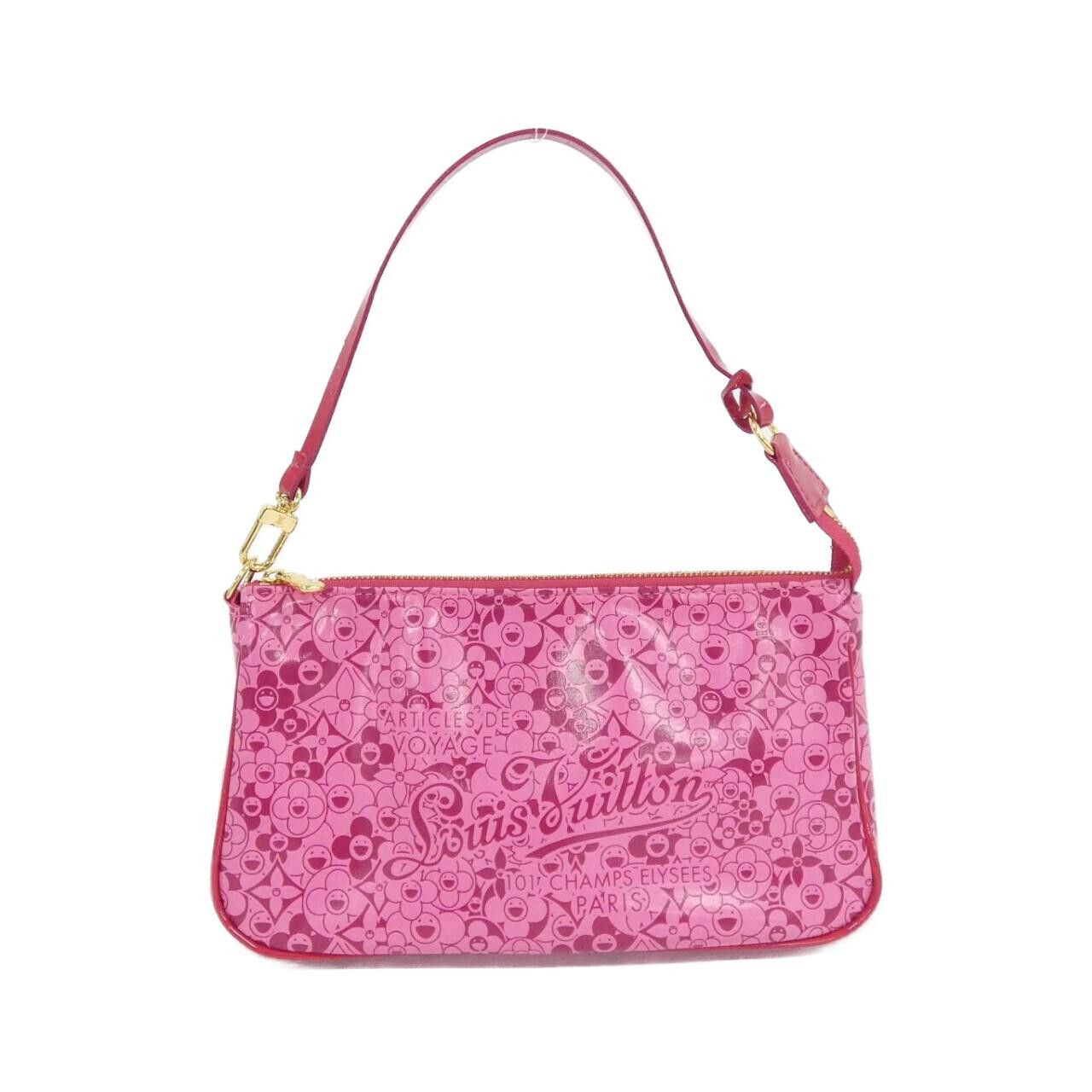 Louis Vuitton Louis Vuitton Louis Vuitton Cosmic Blossom Pochette PVC Accessory Pouch Textile Vanity Bag M93166 DUTY FREE for USA Size ONE SIZE - 1 Thumbnail