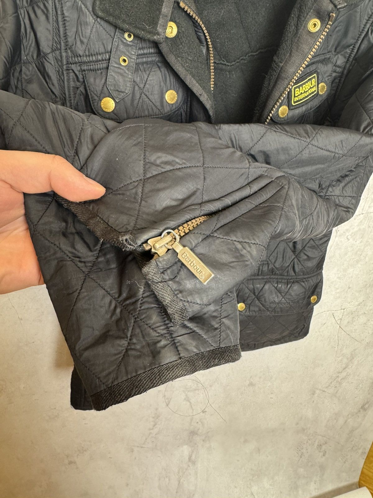 Barbour × Vintage Barbour International Quilted Jacket – Size M EU 38 / UK 12 Size M / US 6-8 / IT 42-44 - 6 Thumbnail