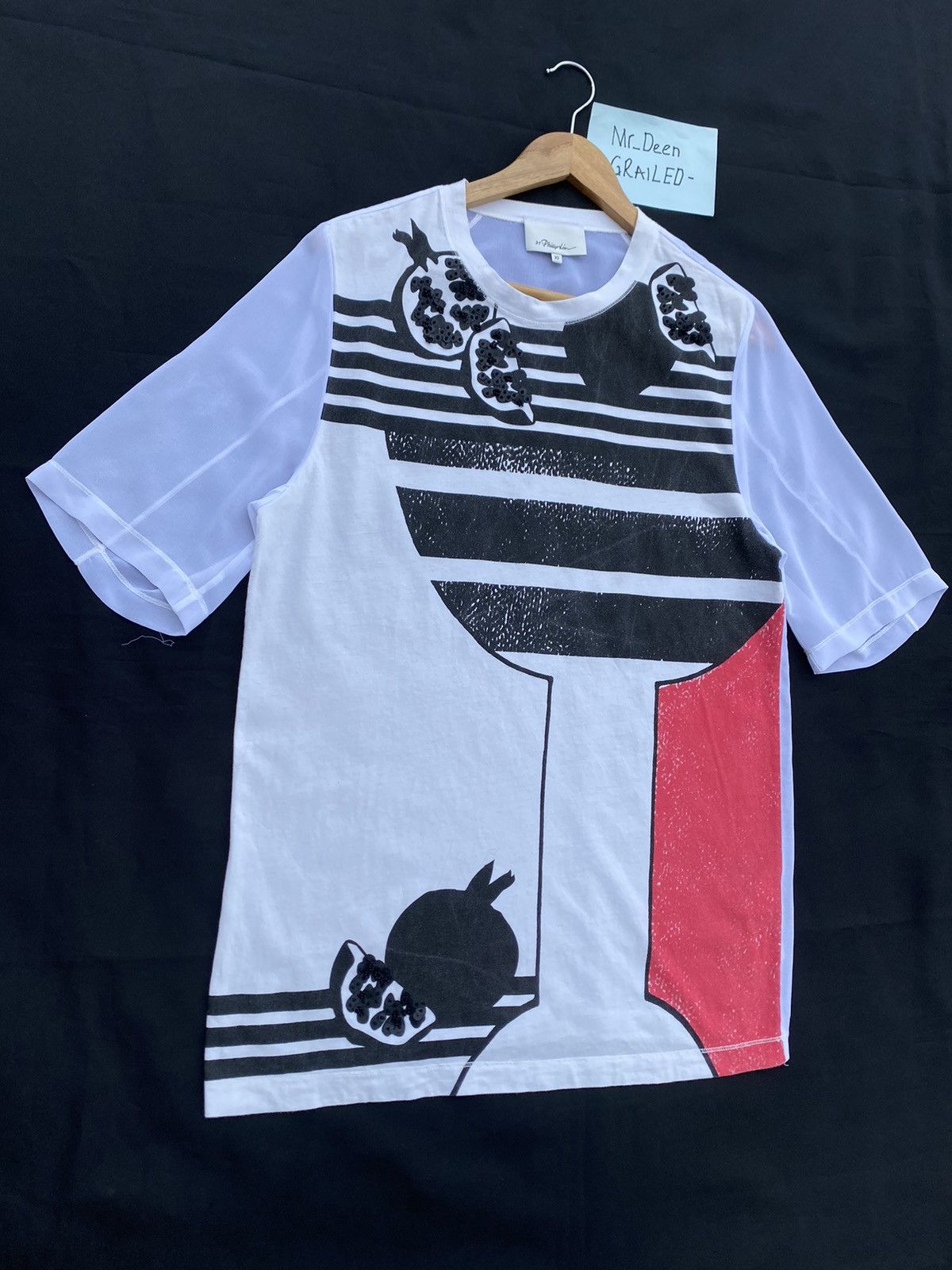 3.1 Phillip Lim Rare Philips Lim Sheer Tshirt Size US M / EU 48-50 / 2 - 2 Thumbnail