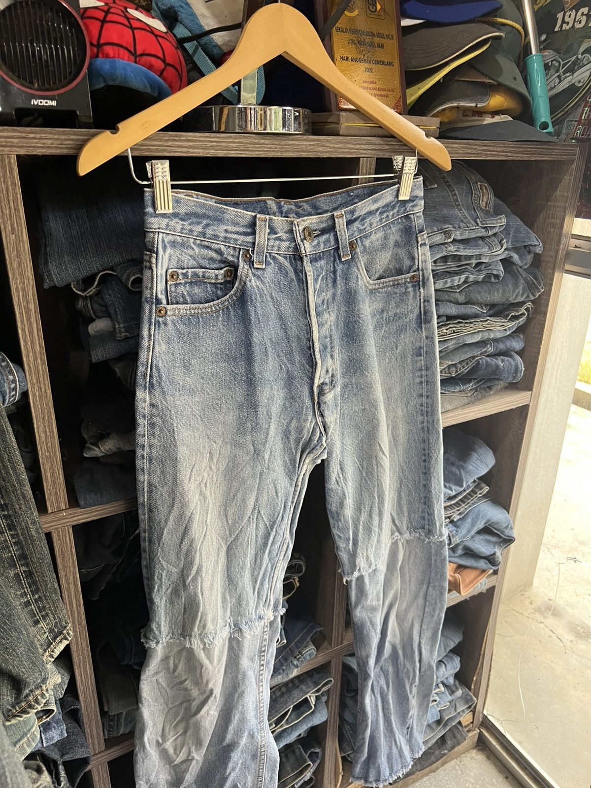 Levi's 🔥Vintage Levis 501 Distressed Denim Size US 28 / EU 44 - 8 Thumbnail