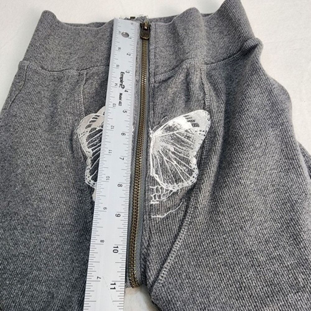 Other Tordrobes Signature Uzip Pants Small Gray Edgy Butterfly Size 26" / US 2 / IT 38 - 4 Thumbnail