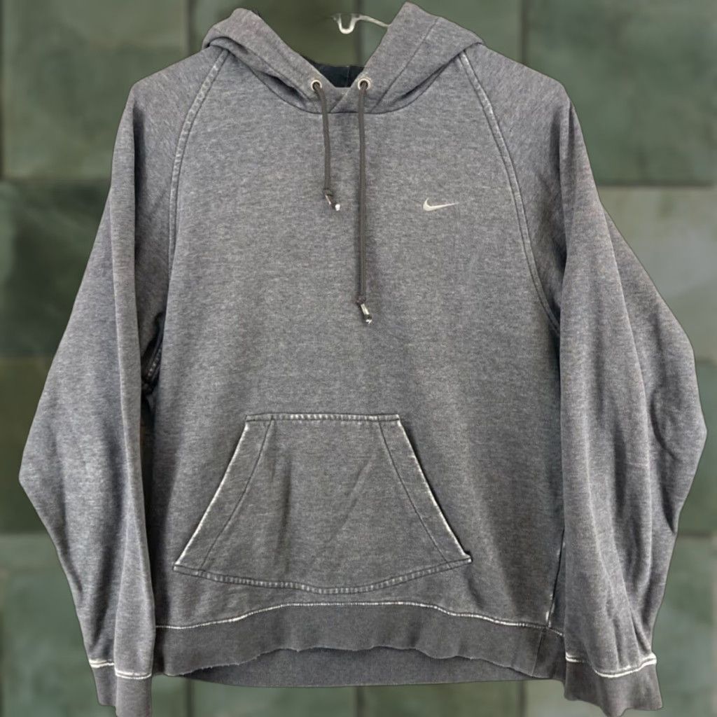 Nike Nike Hoodie Mens Medium Gray Swoosh Athletic Shirt Size US M / EU 48-50 / 2 - 1 Thumbnail