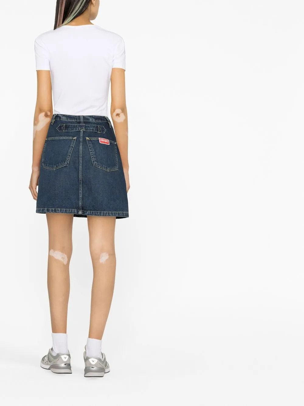 o1y1025 Denim Mini Skirt in Blue