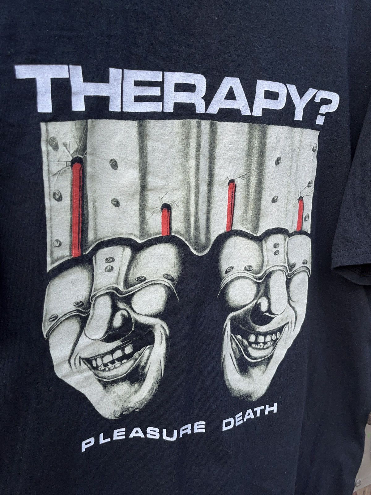 Band Tees × Vintage Vintage 00s Therapy? Please Death T-shirt Size US XL / EU 56 / 4 - 3 Thumbnail