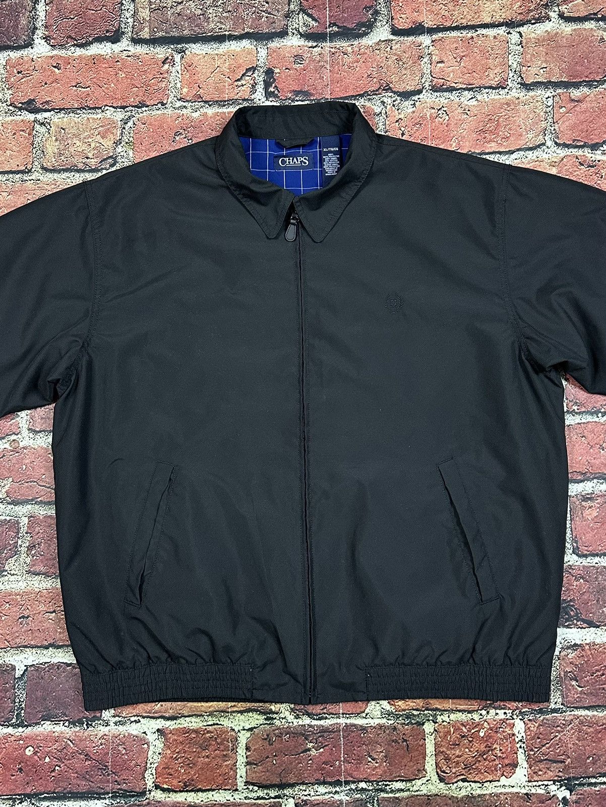 Chaps Vintage Ralph Lauren Chaps Full Zip Black Bomber Jacket Size US XL / EU 56 / 4 - 3 Thumbnail