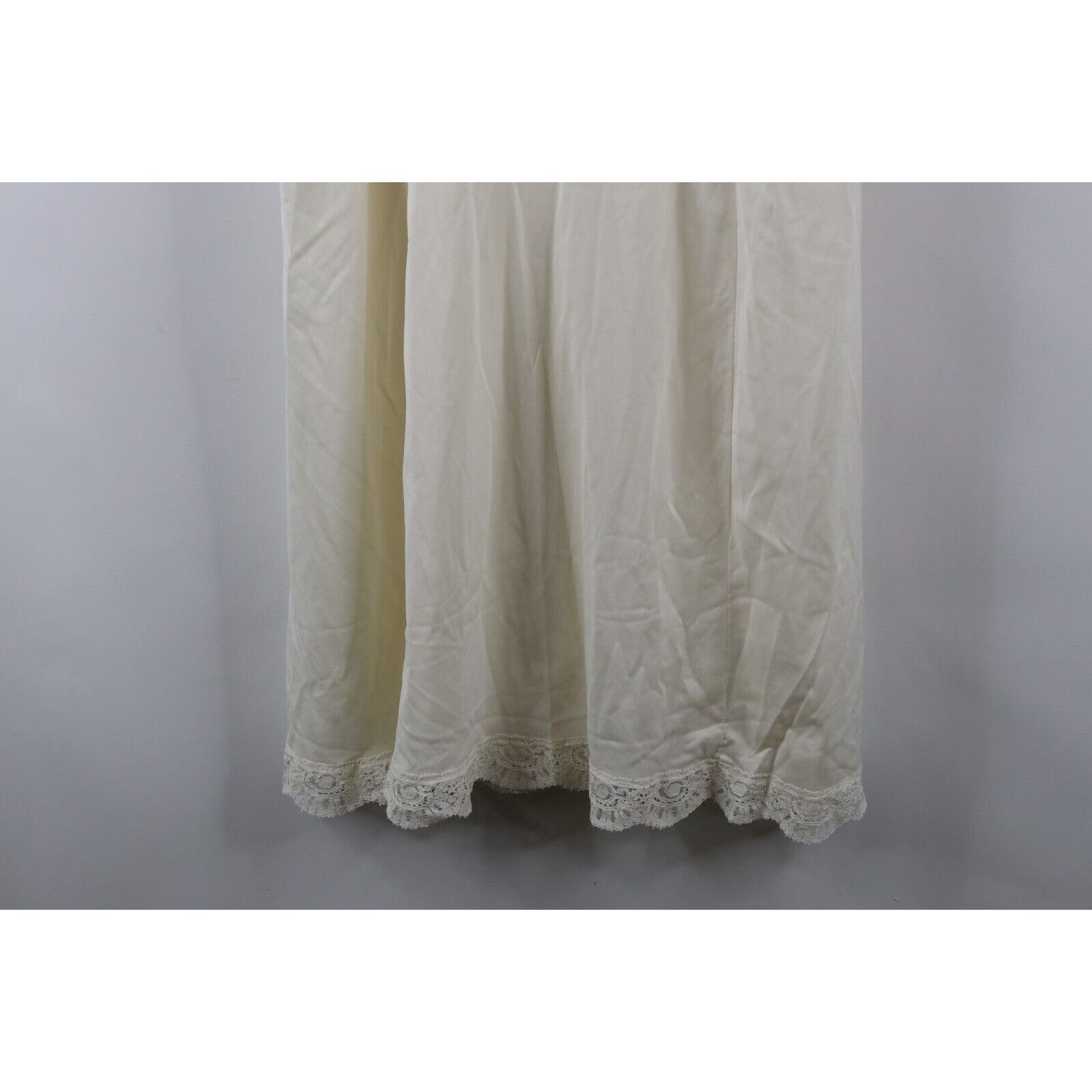 Vintage Vintage 70s Flower Lace Nightgown Sleep Slip Shirt Size S / US 4 / IT 40 - 17 Thumbnail