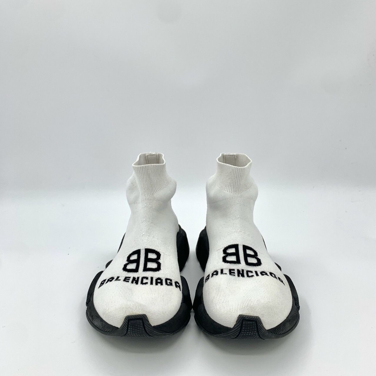 Balenciaga Balenciaga Intarsia Black and White Sock Sneakers Size US 6 / IT 36 - 3 Thumbnail