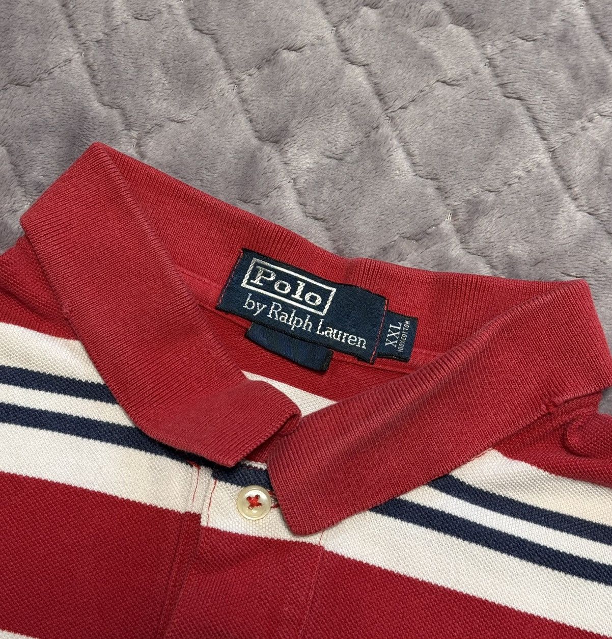 Polo Ralph Lauren × Vintage 🇺🇸Vintage 90s Chief Keef Polo Ralph Lauren Polo Size US XXL / EU 58 / 5 - 6 Thumbnail