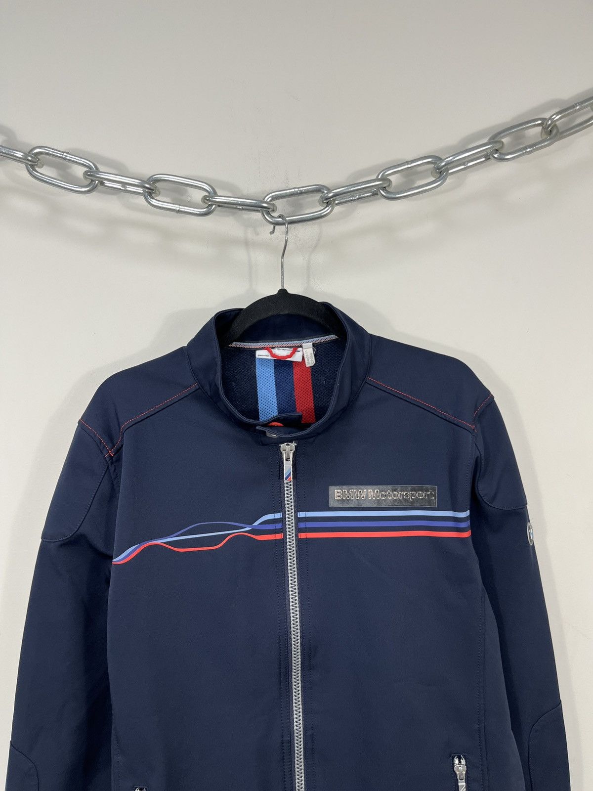 BMW Vintage BMW Motorsport Men’s Navy Full Zip Racing Jacket Size US L / EU 52-54 / 3 - 3 Thumbnail