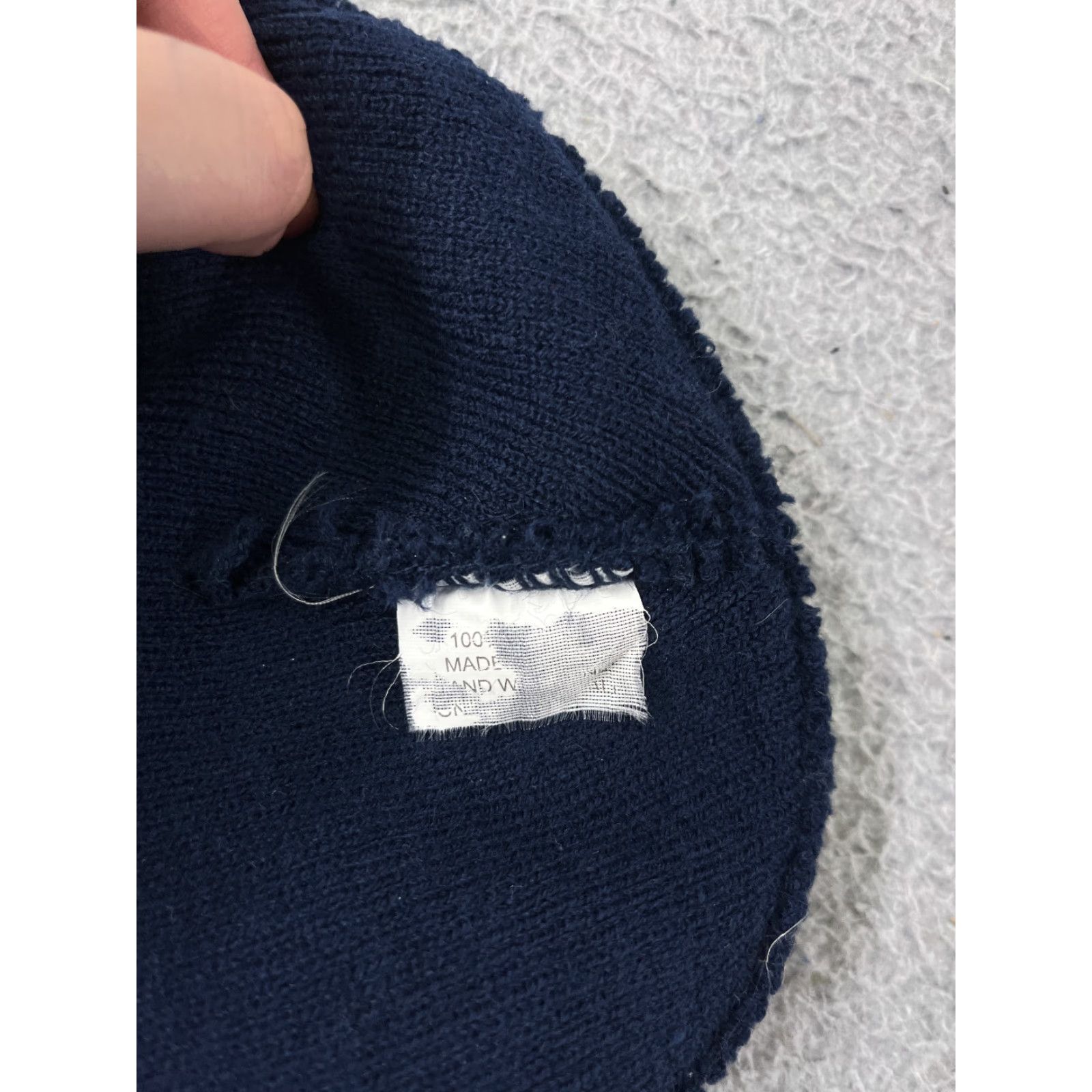 Vintage Beanie Crossfit Menace Blue Adult One Size Knit Acrylic Logo Beanie Mens Size ONE SIZE - 6 Thumbnail