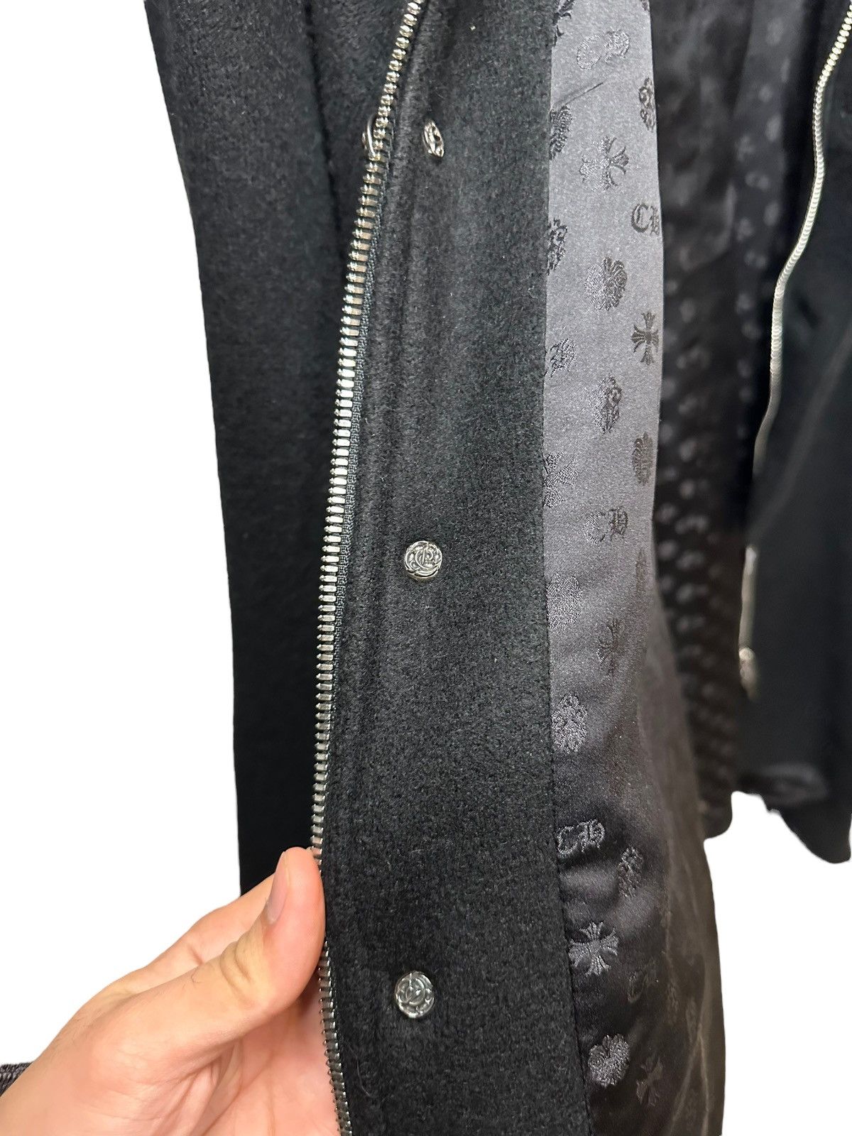 Chrome Hearts RARE Chrome Hearts Cashmere Cloak w Patches Down the Spine Size US S / EU 44-46 / 1 - 11 Thumbnail