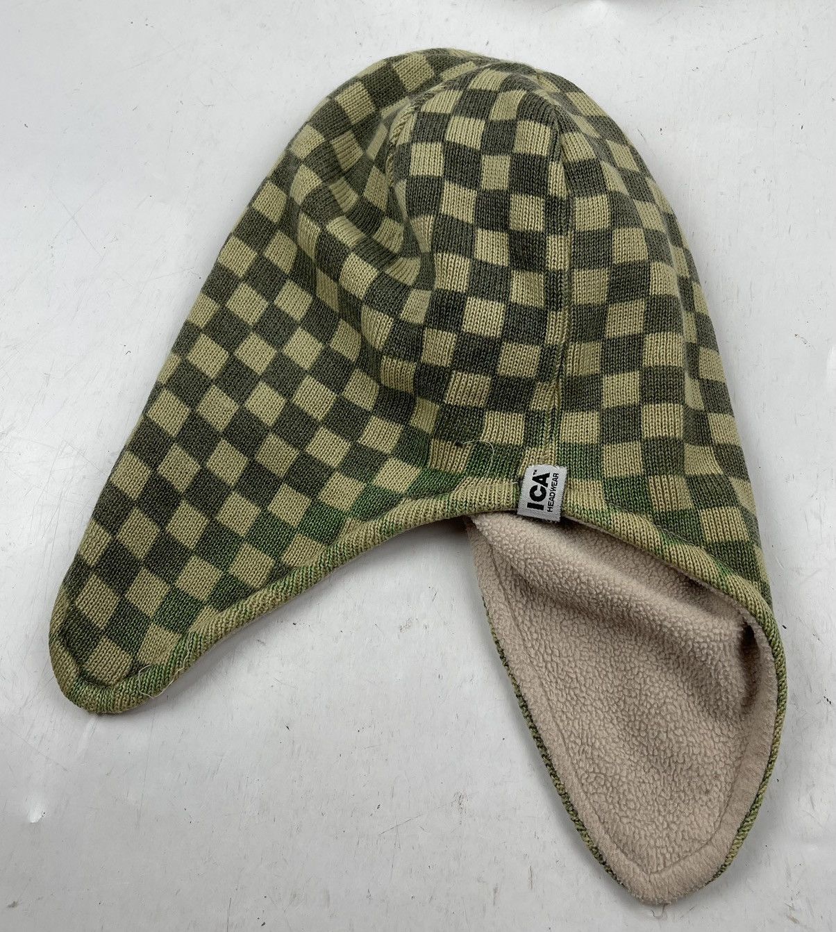 Japanese Brand ica headwear checkered beanie hat winter hat tc49 Size ONE SIZE - 3 Thumbnail