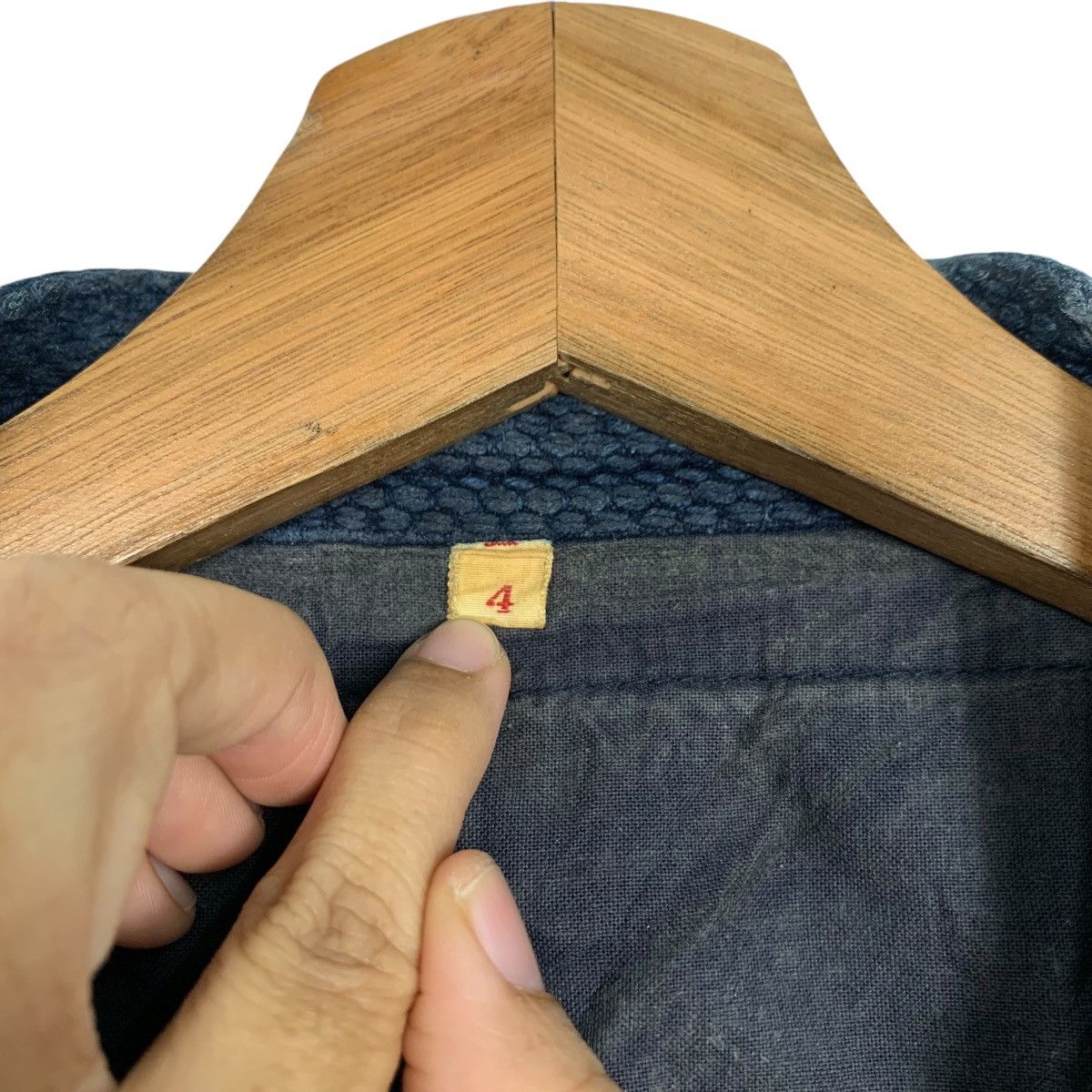 Indigo Vintage 90's Blue Indigo Traditional Japan Kimono #2241-C99 Size US L / EU 52-54 / 3 - 13 Thumbnail