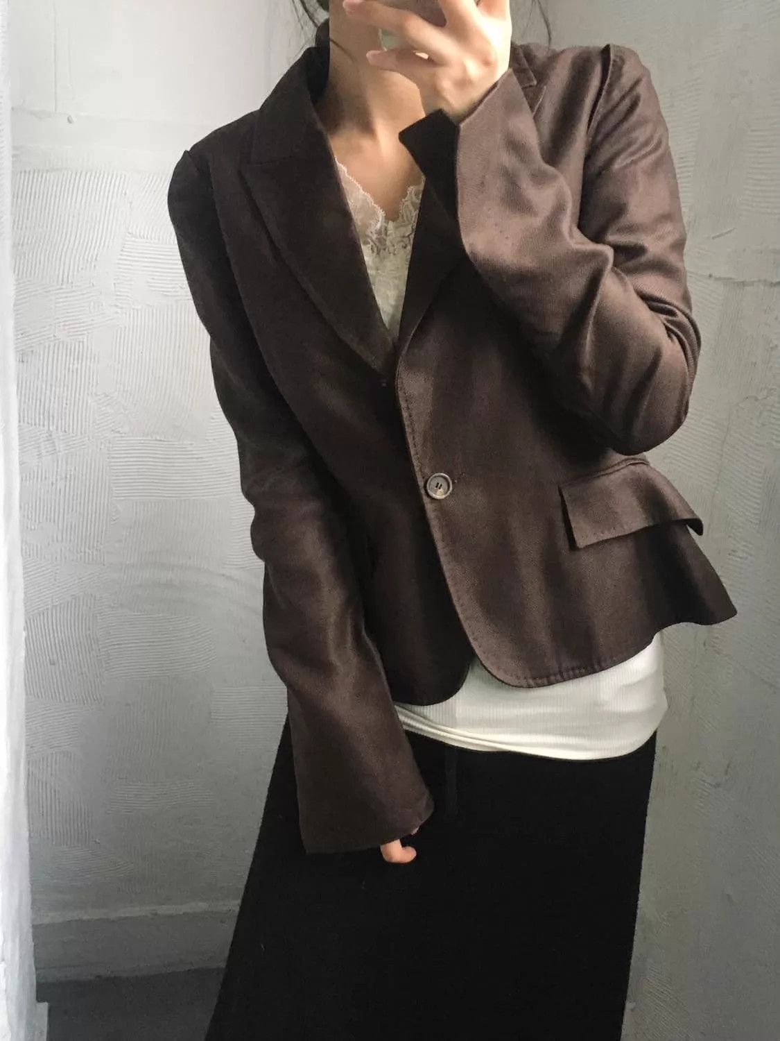Gucci Gucci Vintage Berkley Band Collar Muted Brown Blazer Size XS / US 0-2 / IT 36-38 - 2 Thumbnail