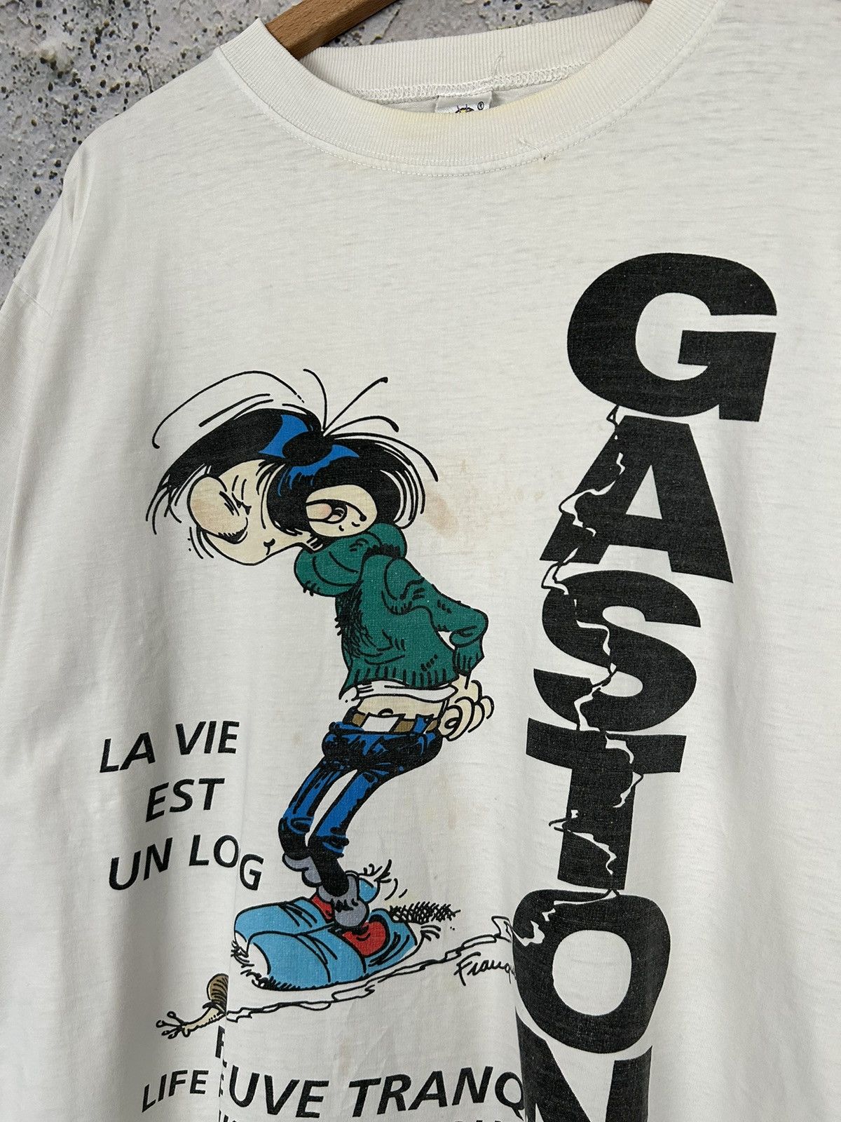 Vintage Vintage Gaston Graphic Tee Movie 90s Humor Cartoon Hype Size US XL / EU 56 / 4 - 3 Thumbnail