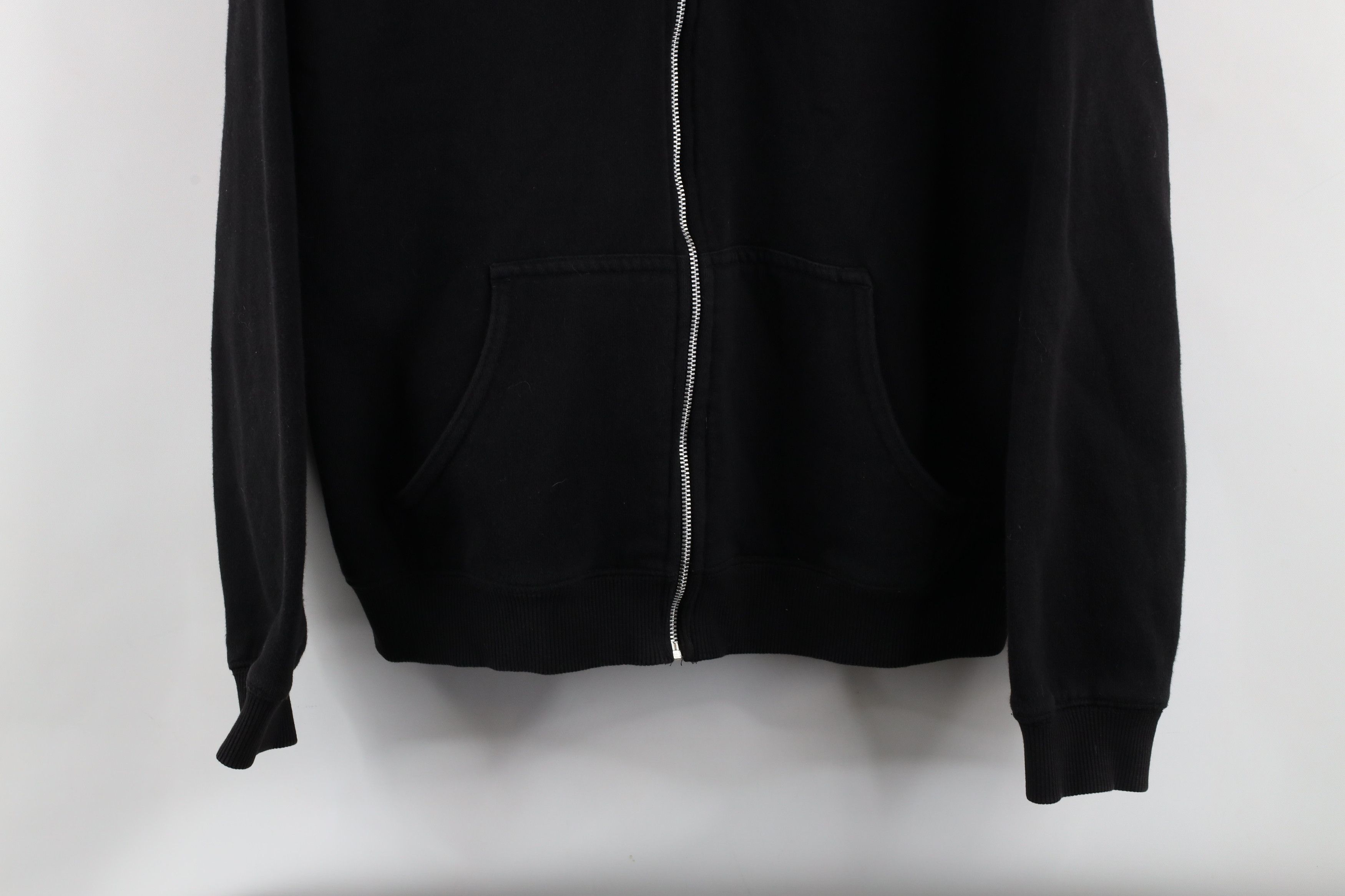 Vintage Vintage 90s Streetwear Full Zip Hoodie Sweatshirt Black Size L / US 10 / IT 46 - 3 Thumbnail
