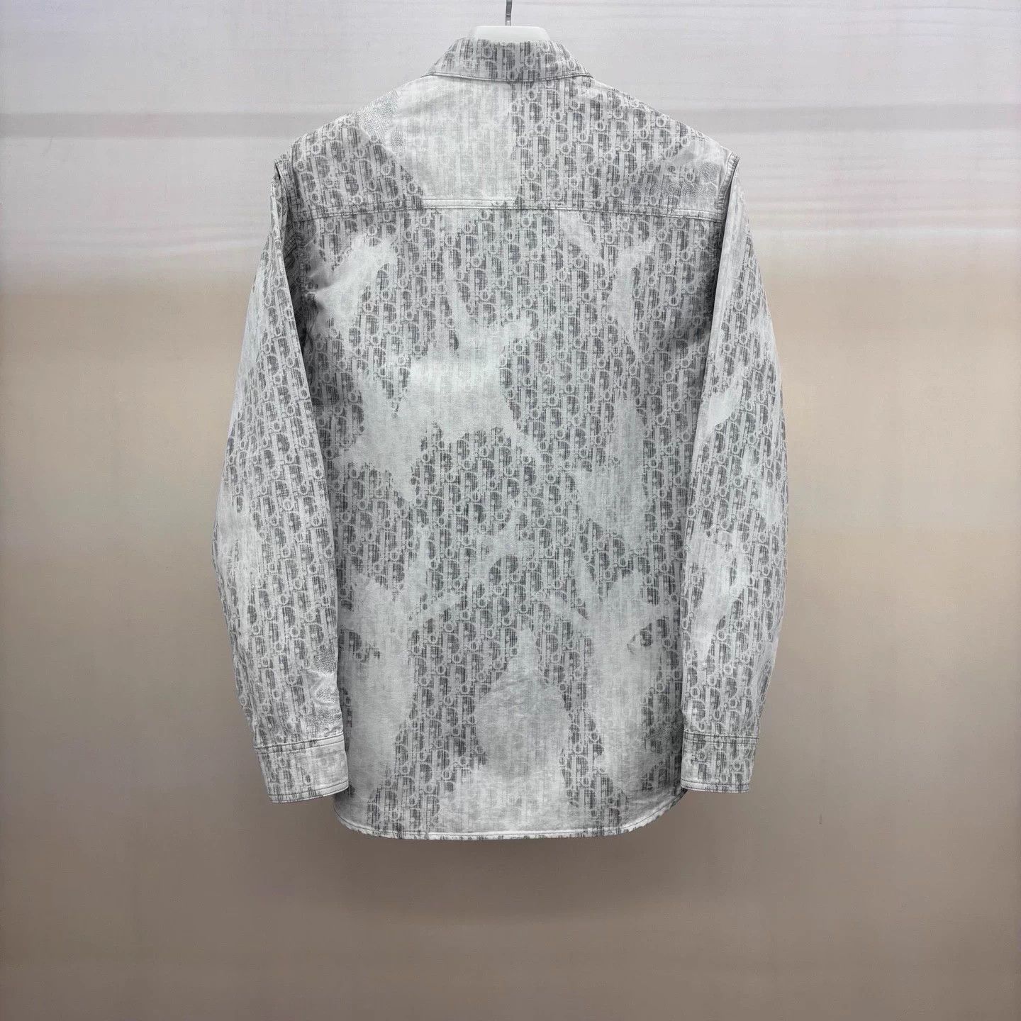 Dior Dior Oblique Distressed Denim Shirt O/S Unisex Gray 39 Japan Size US M / EU 48-50 / 2 - 2 Thumbnail