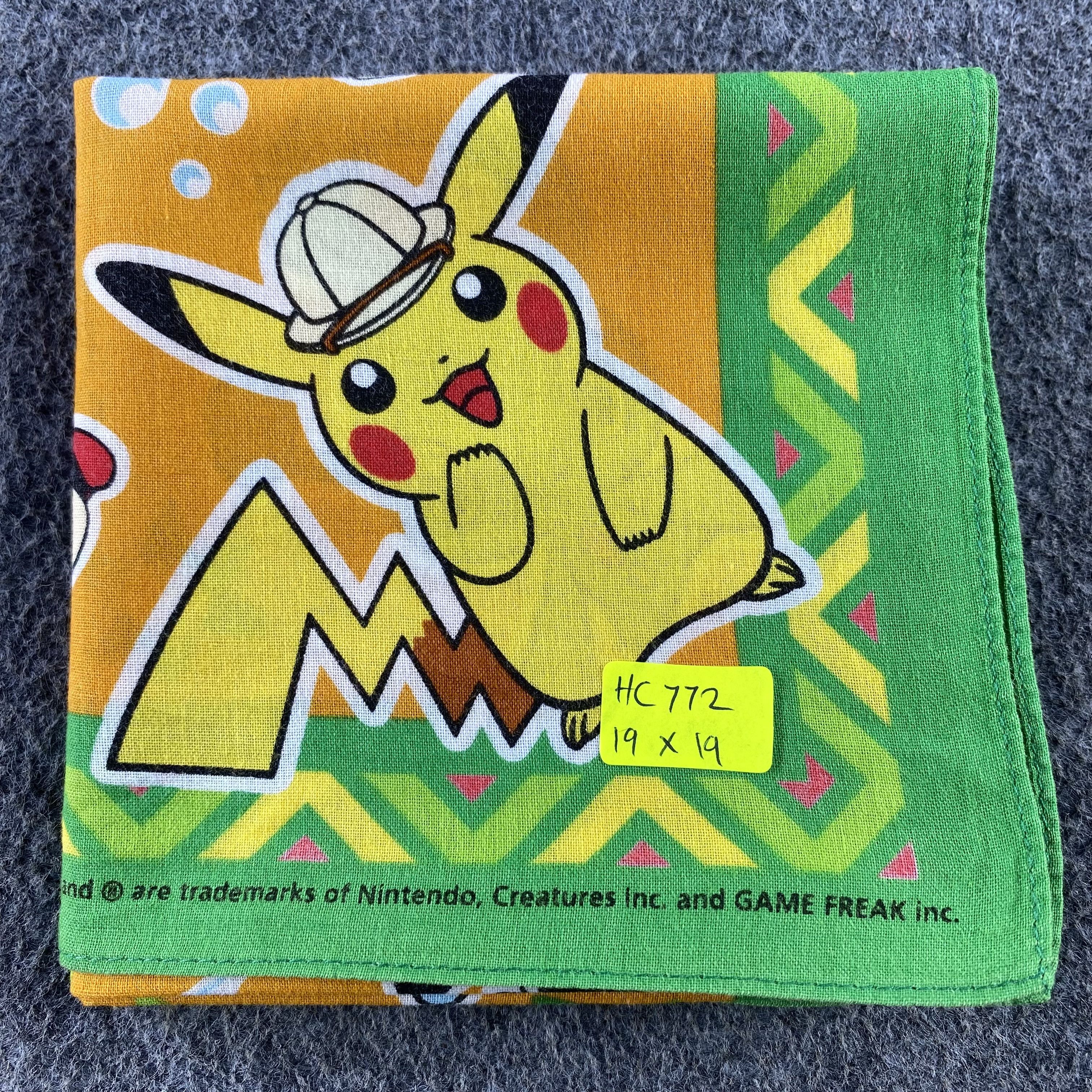 Anime × Vintage Pokemon Handkerchief/Neckerchief/Bandana HC772 Size ONE SIZE - 6 Thumbnail