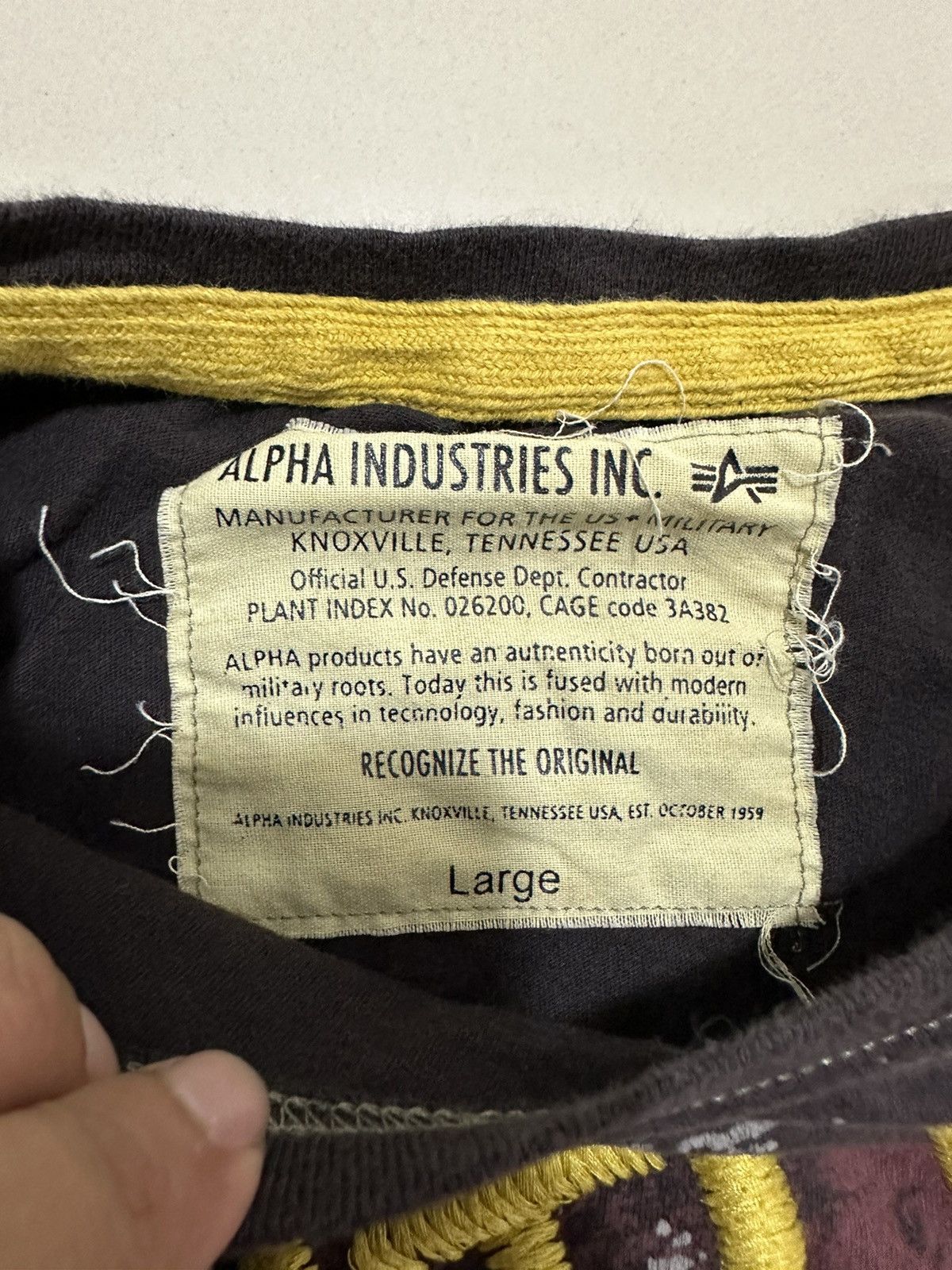 Alpha Industries Alpha Industries Shirt Breitling Embroidery Design Size US L / EU 52-54 / 3 - 3 Thumbnail