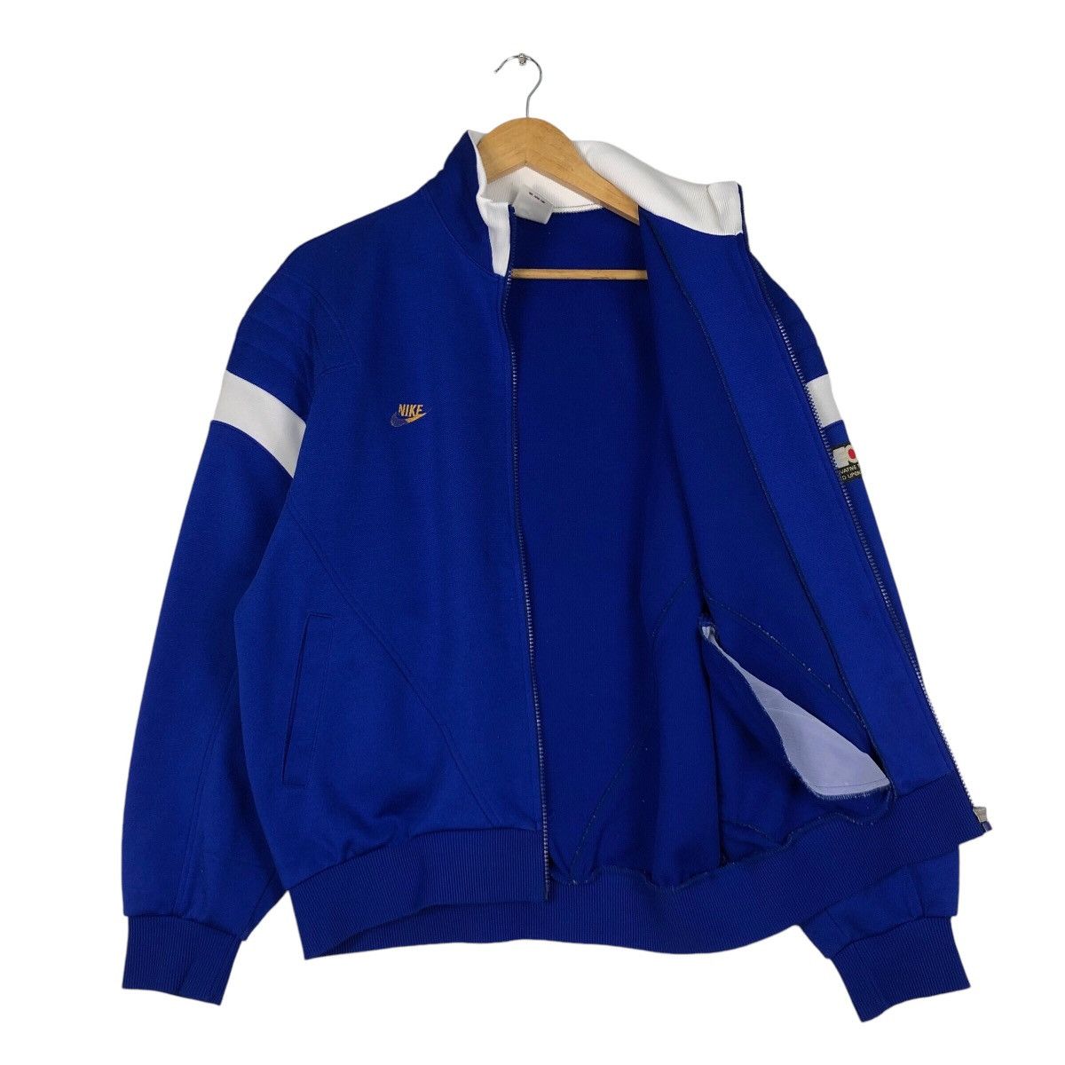 Japanese Brand × Nike × Vintage Vintage Nike Black Tag Blue Sweater Jacket Japan Production Size US M / EU 48-50 / 2 - 9 Thumbnail