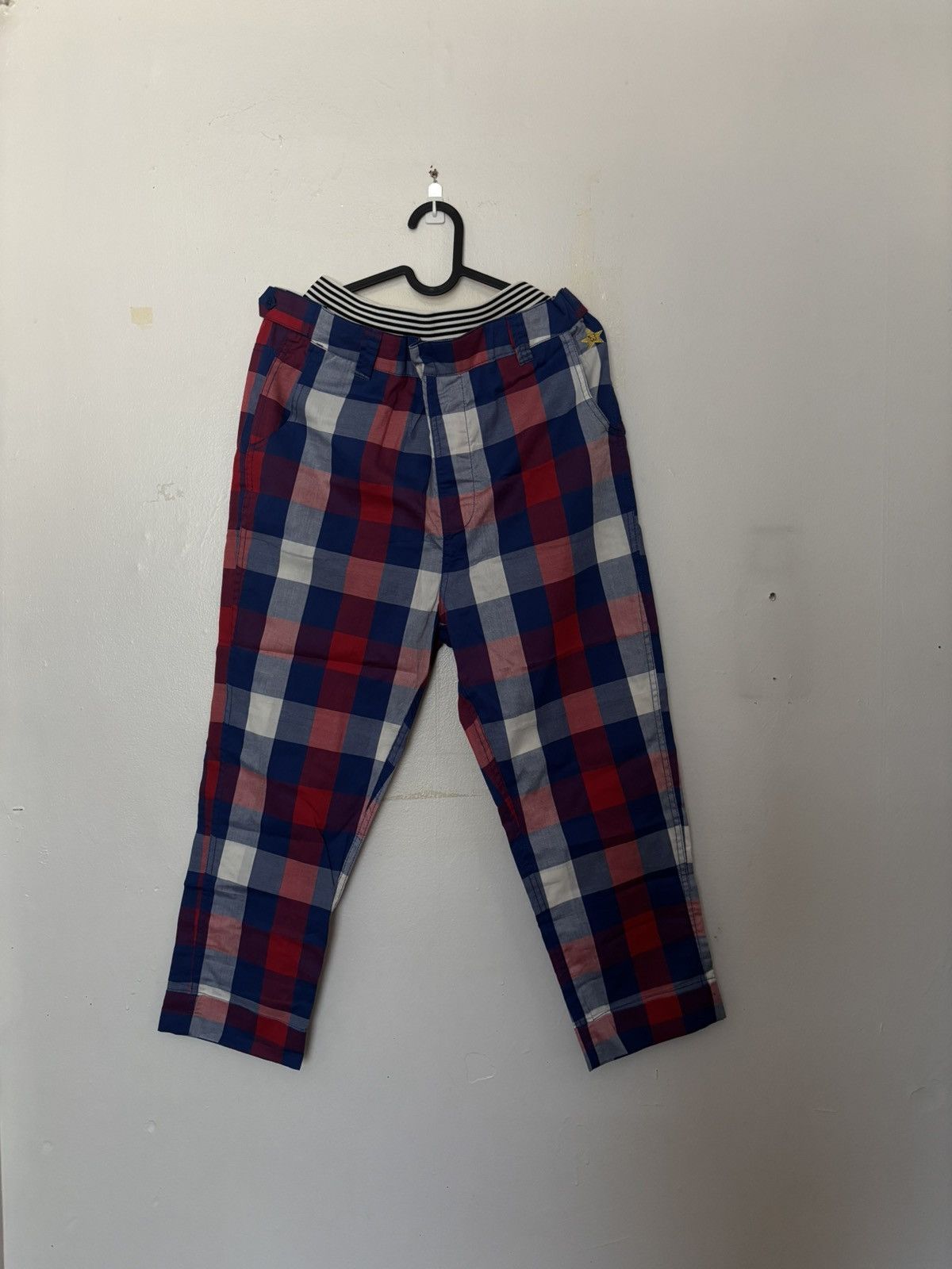 20471120 HYOMA Checkered Trousers Size Medium Size 27" / US 4 / IT 40 - 1 Thumbnail