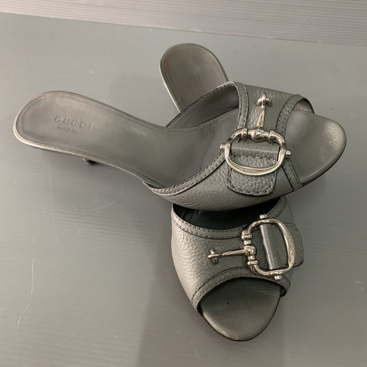 Gucci Gucci Leather Heels Size US 5 / IT 35 - 2 Thumbnail