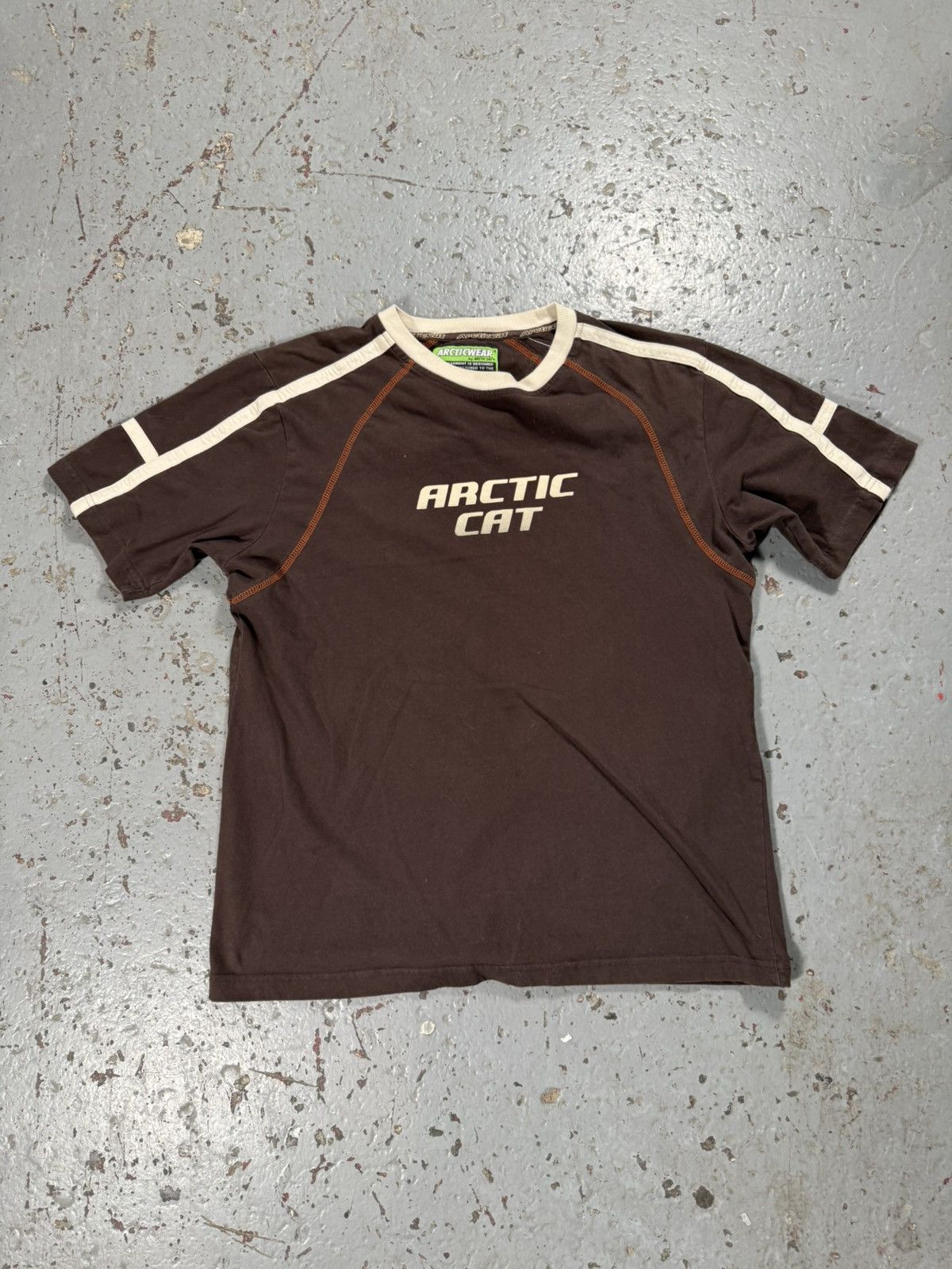 Other Insane Mocha Brown Arctic Cat 2 Tone Racing Tee Size US M / EU 48-50 / 2 - 1 Thumbnail